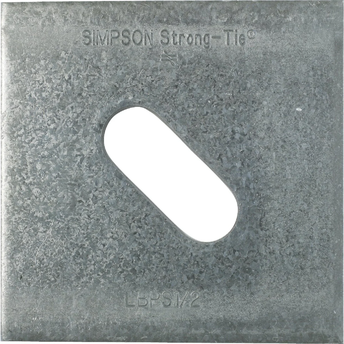 Fine Crafted Simpson Strong-Tie 1 2in. x 3 in. Steel Galvanized Slotted Bearing Plate Traditional
