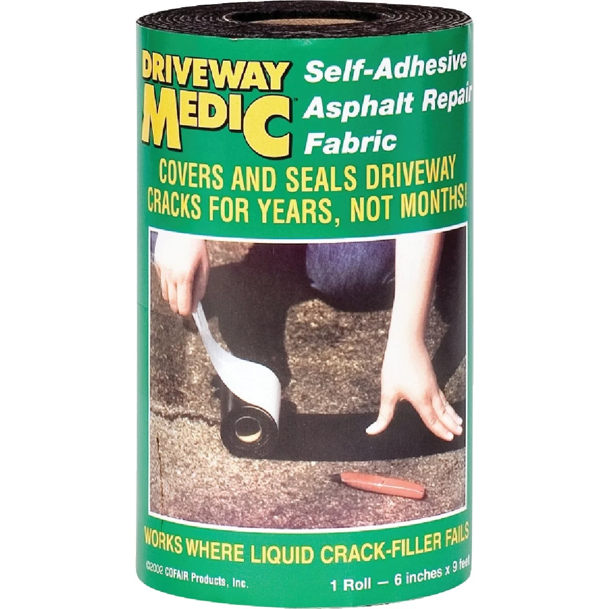 Smooth Driveway Medic 6 In. x 9 Ft. Asphalt Repair Fabric Fine