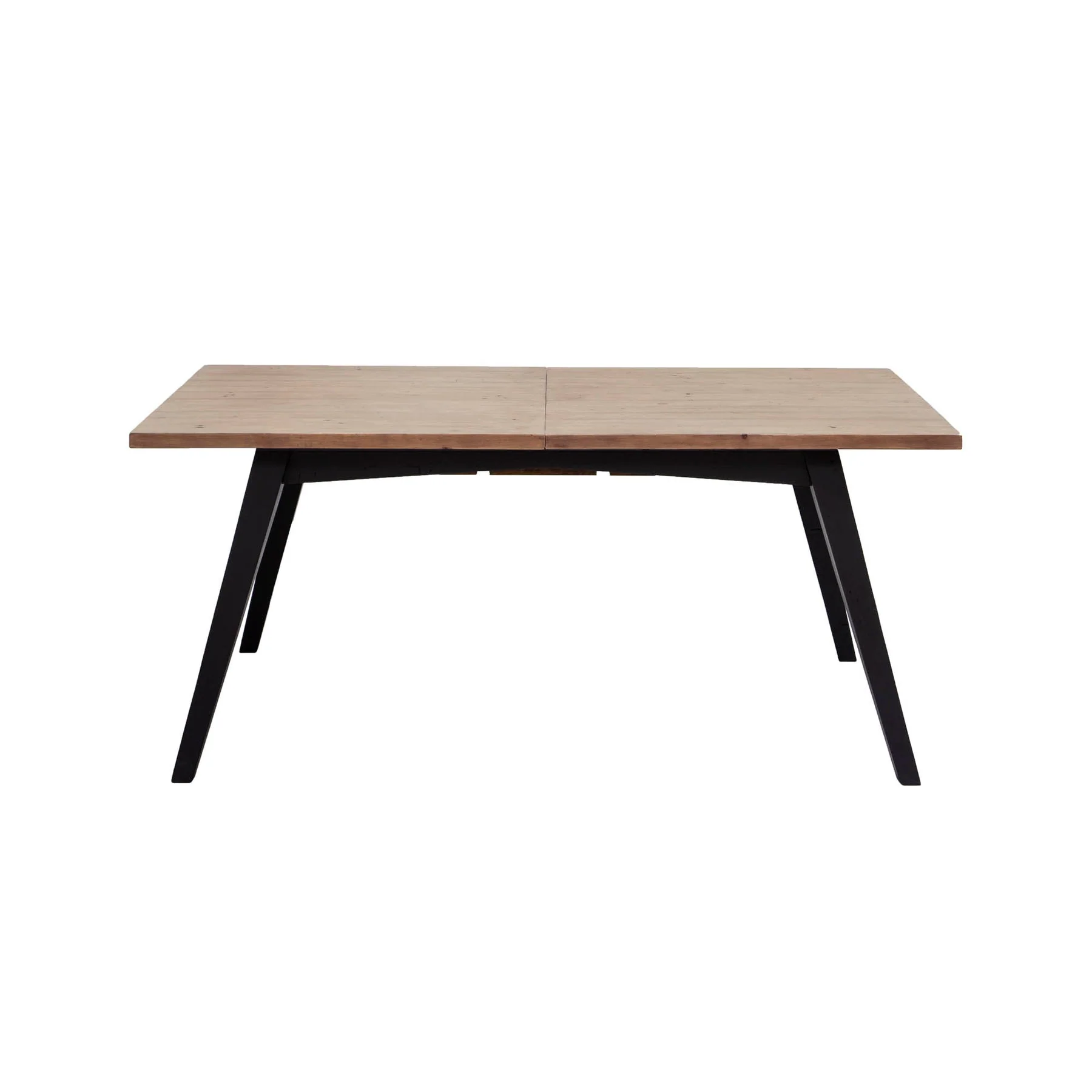 Premium Frodo Extension Dining Table – Sundried Wheat – Matte Black Crafted