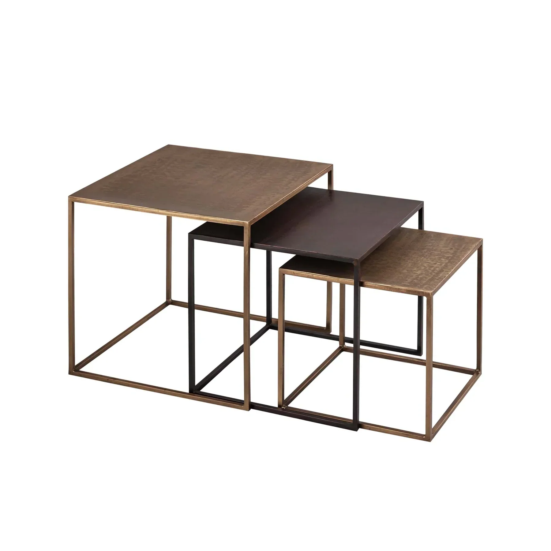 Refined Himalaya Nesting Tables Set of 3 Stylish