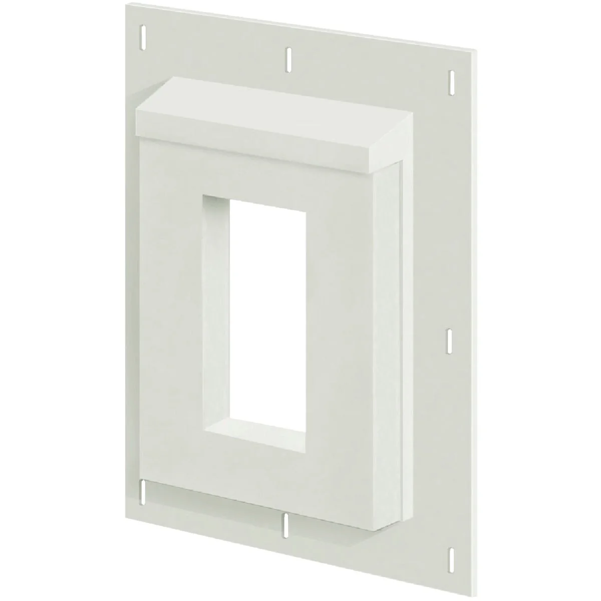 Breathable Builders Edge Sturdimount 6 x 8-1 2 Trim White Paintable Fiber Cement Mounting Blocks Unique