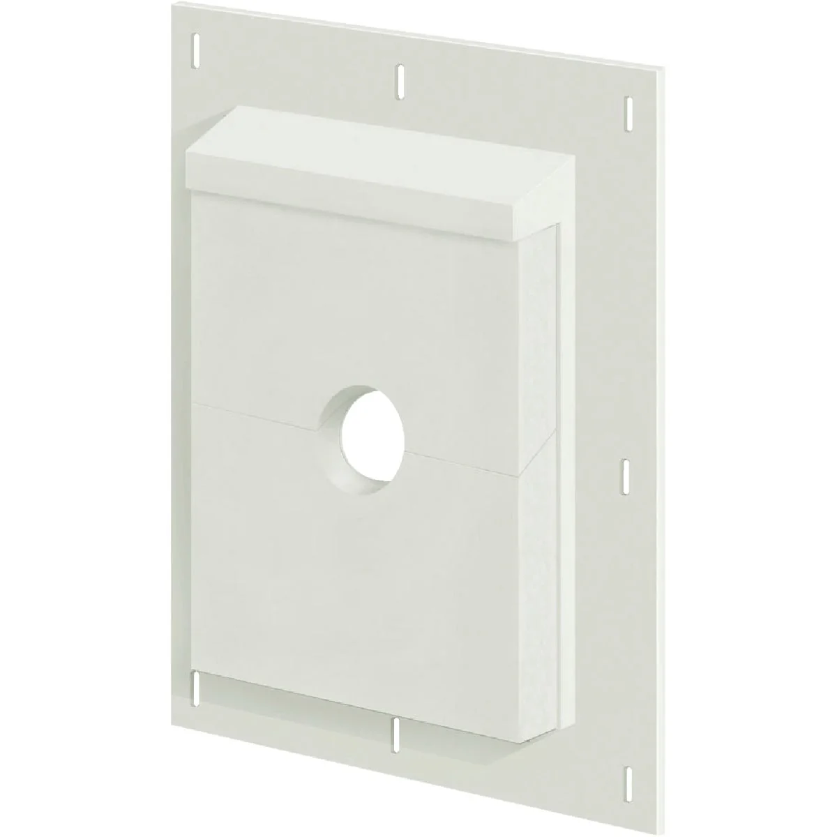 Modern Builders Edge Sturdimount 6 x 8-1 2 Trim White Paintable Fiber Cement Mounting Blocks Professional