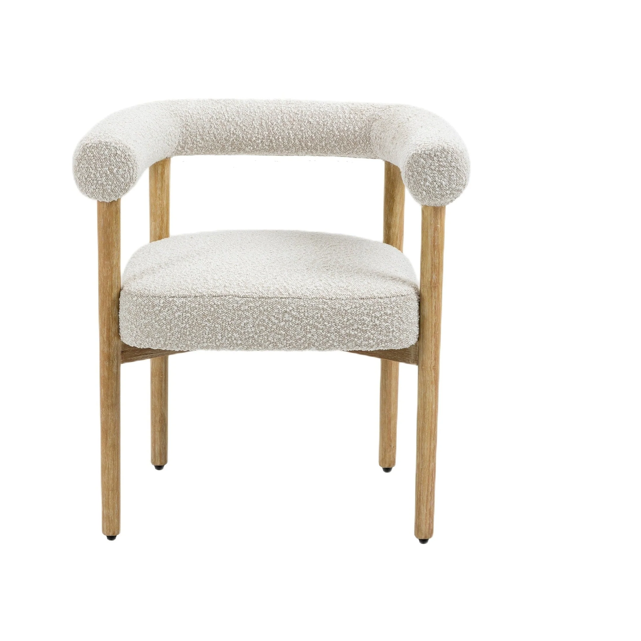 Top-Quality Svea Boucle Dining Chair – Cream Traditional