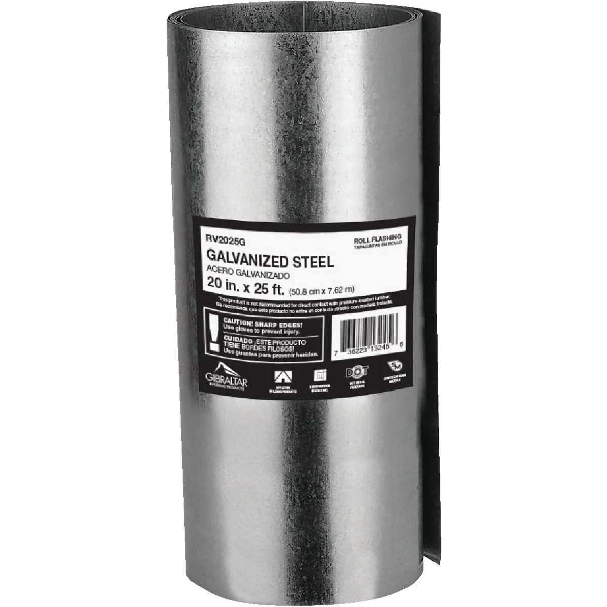 Durable NorWesco 20 In. x 25 Ft. Mill Galvanized Roll Valley Flashing Natural