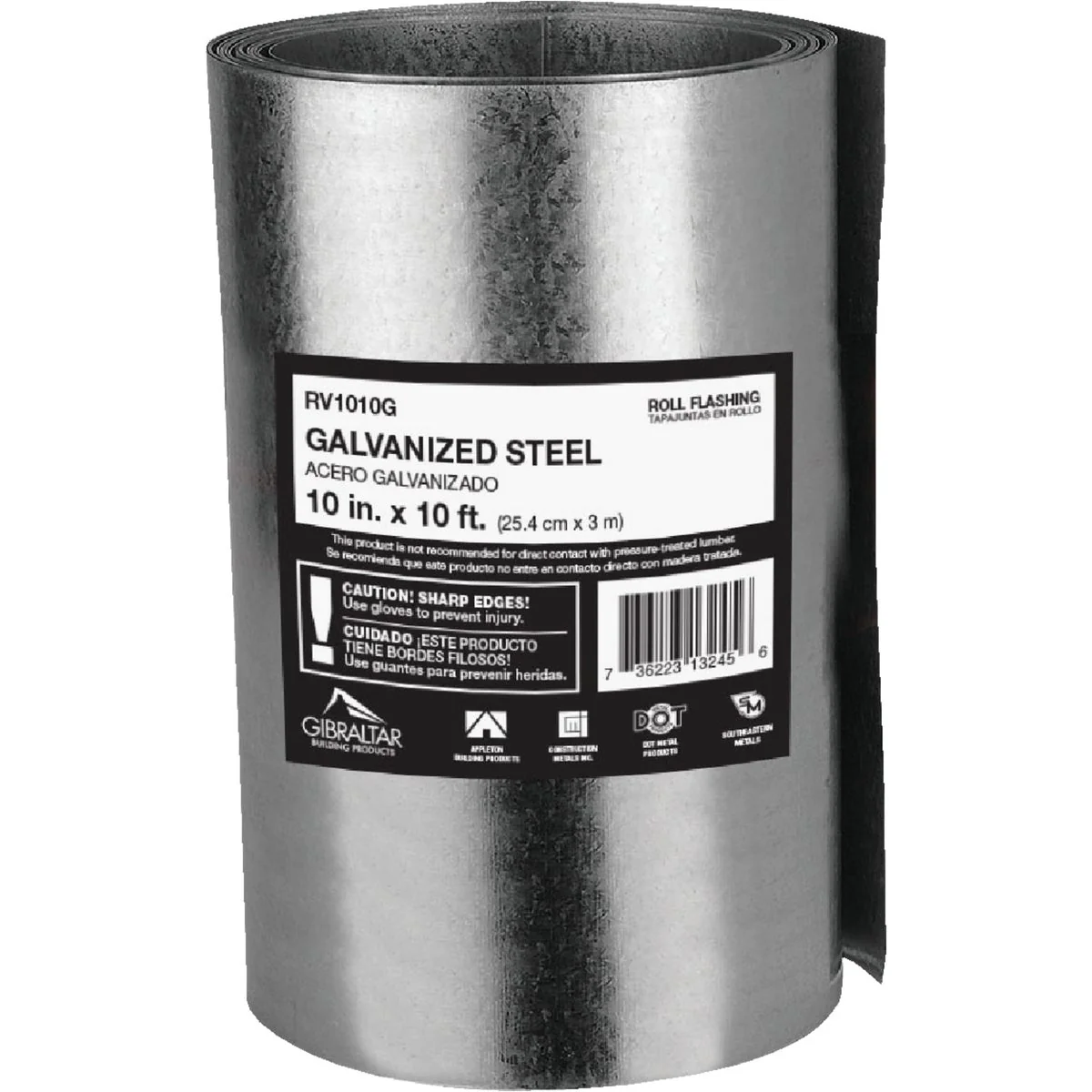 High-End NorWesco 10 In. x 10 Ft. Mill Galvanized Roll Valley Flashing Environmentally Friendly
