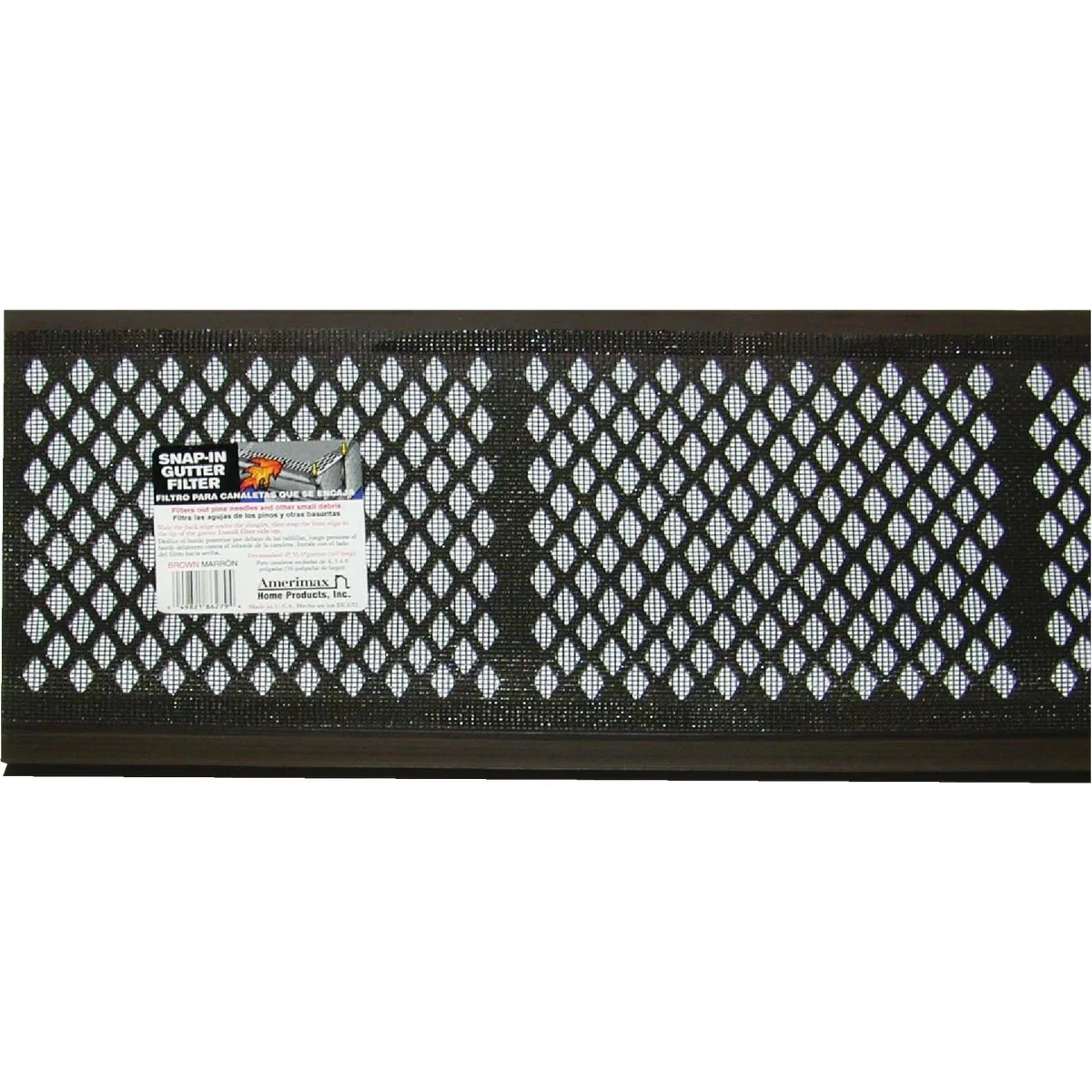 Recyclable Amerimax 6-1 2 In. x 3 Ft. Brown Vinyl Gutter Guard with Filter Official