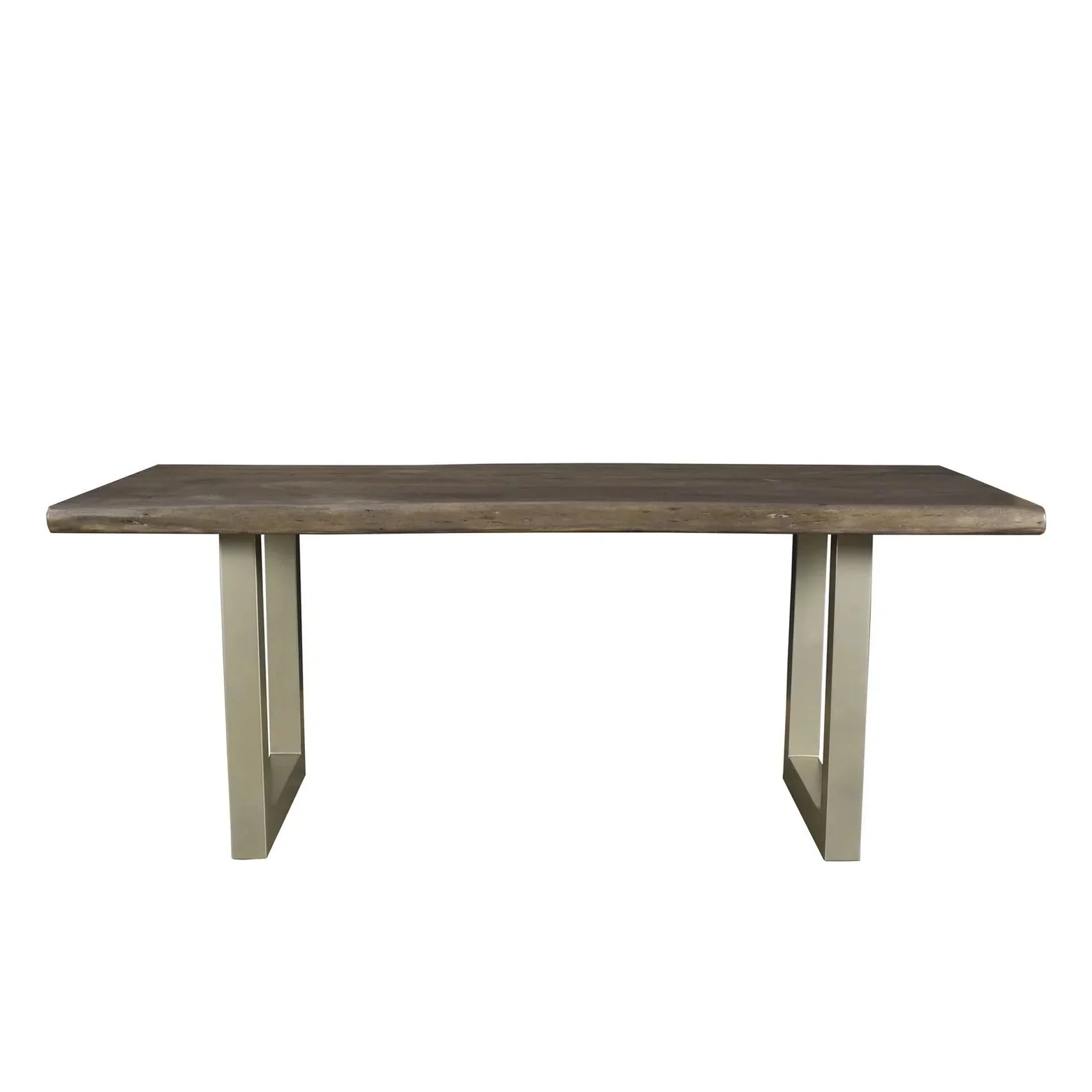 Artisan TAJ Large Dining Table – Vinegar Matte Top U Tube Metal Base First-Class