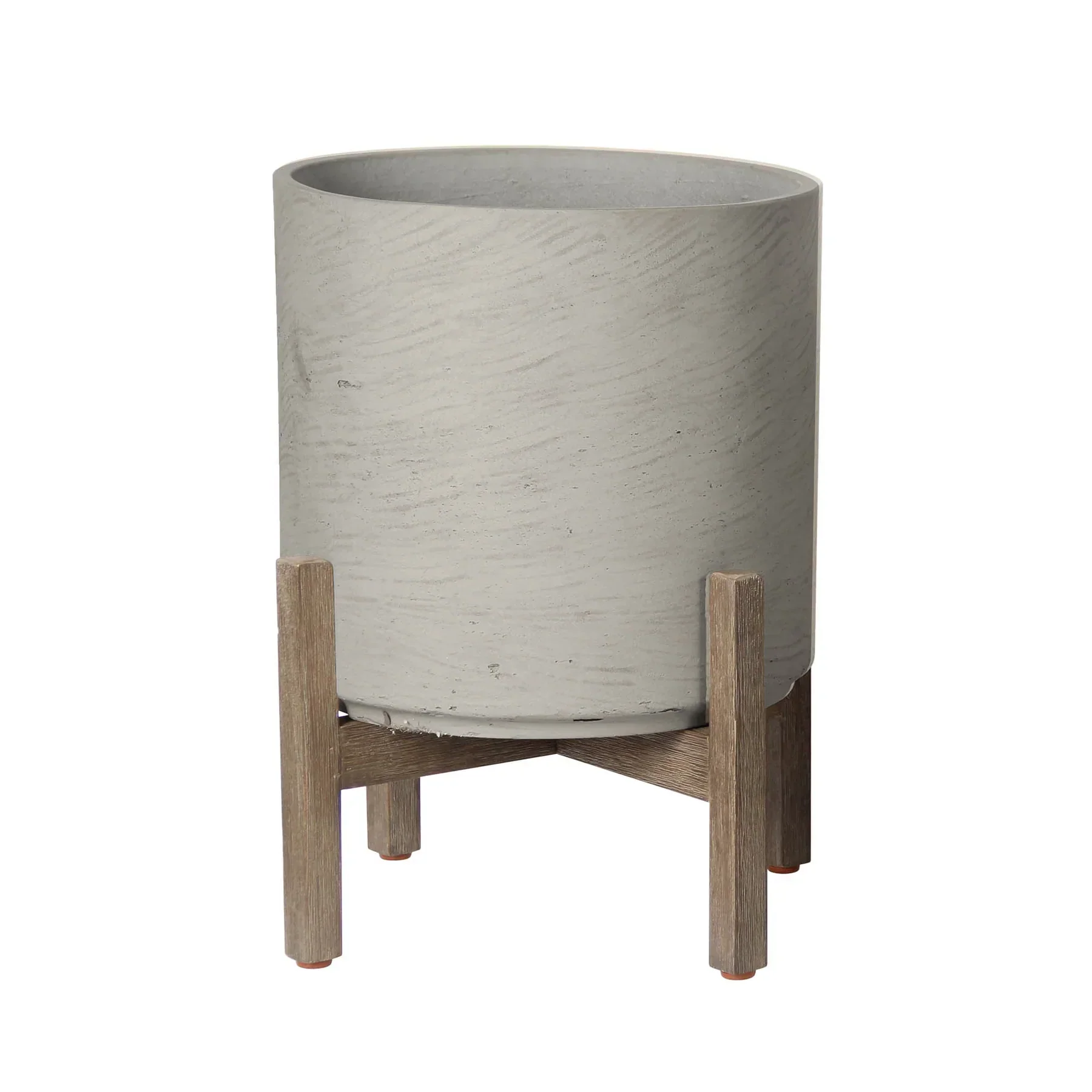 High-Quality Patio Round Large Standing Pot – Cement Grey Recyclable