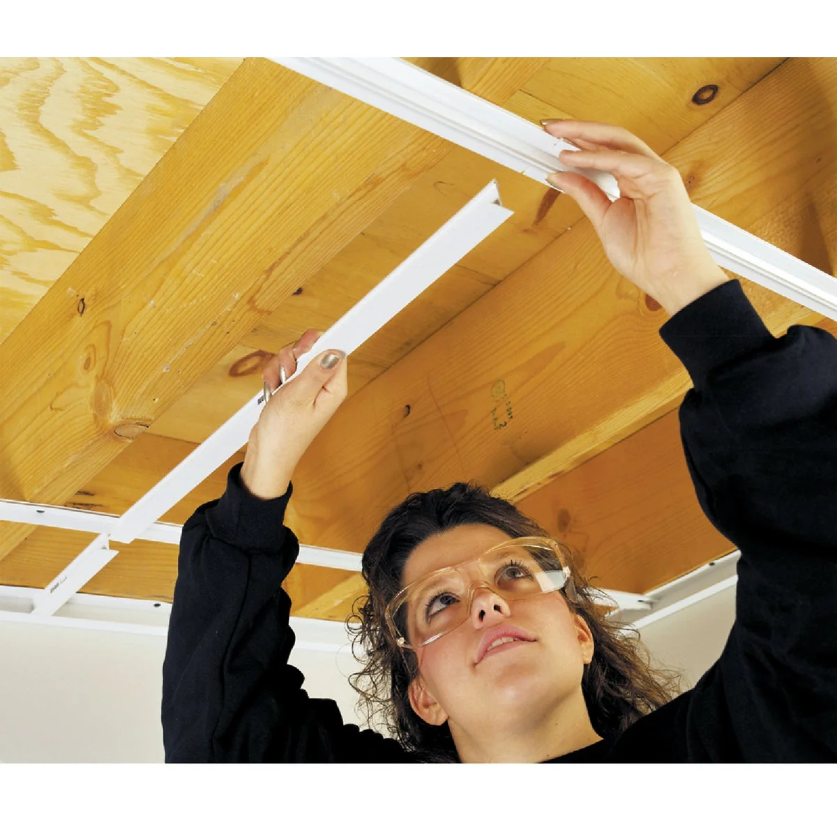 Crafted CeilingMax 8 Ft. x 15 16 In. White PVC Wall Bracket First-Class