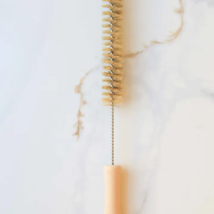 Top-Quality Natural Bristle Bottle Cleaning Brush with Beech Wood Handle Elite