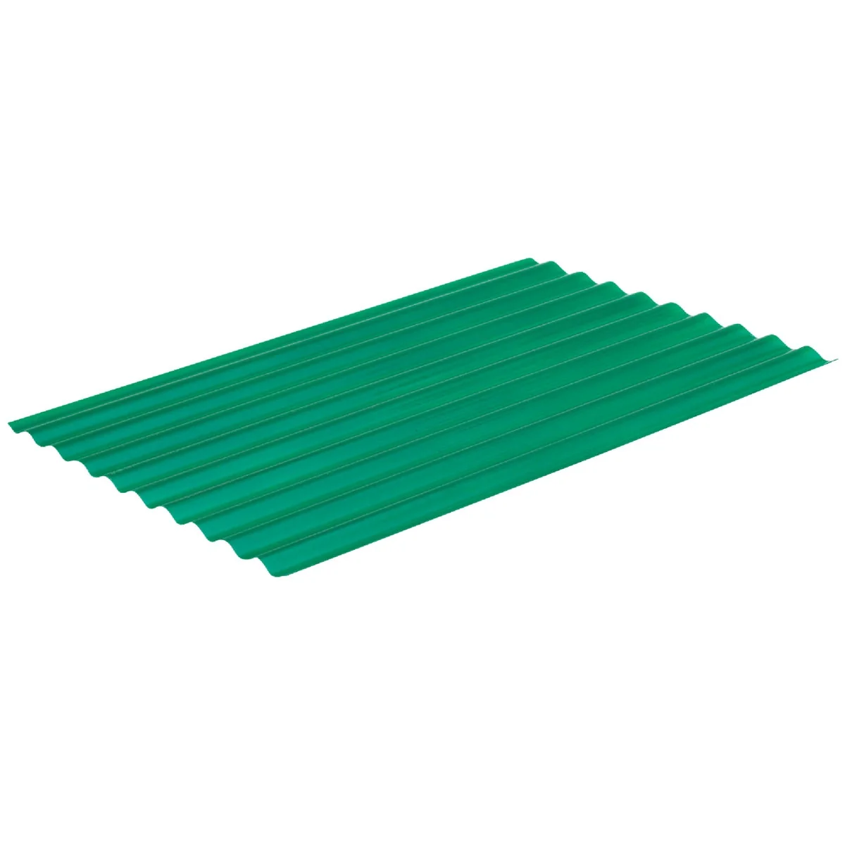 Smooth Sequentia Super600 26 In. x 8 Ft. Hunter Green Round Fiberglass Corrugated Panels High-Grade
