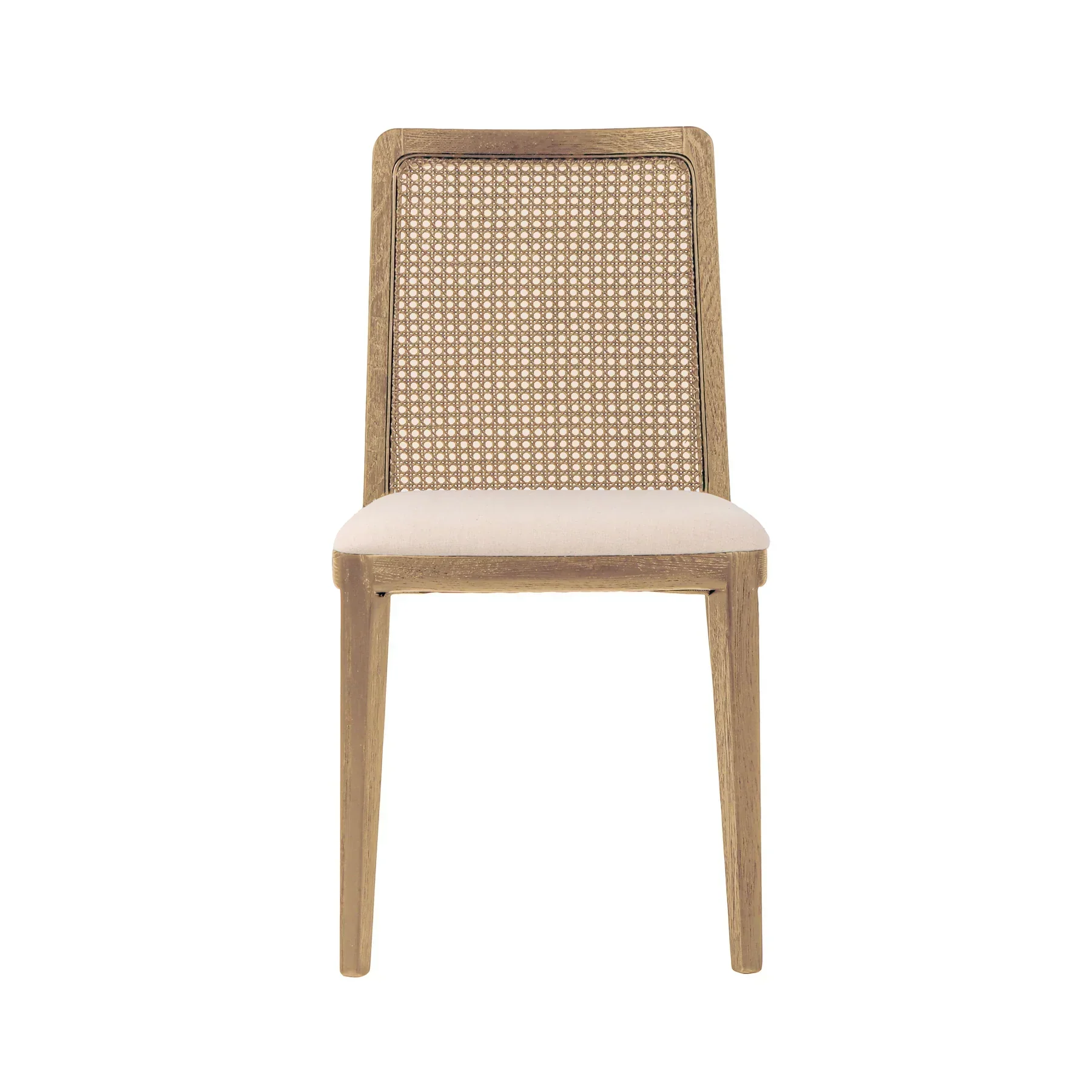 Reliable Cane Dining Chair – Oyster Linen Natural Frame Sustainable