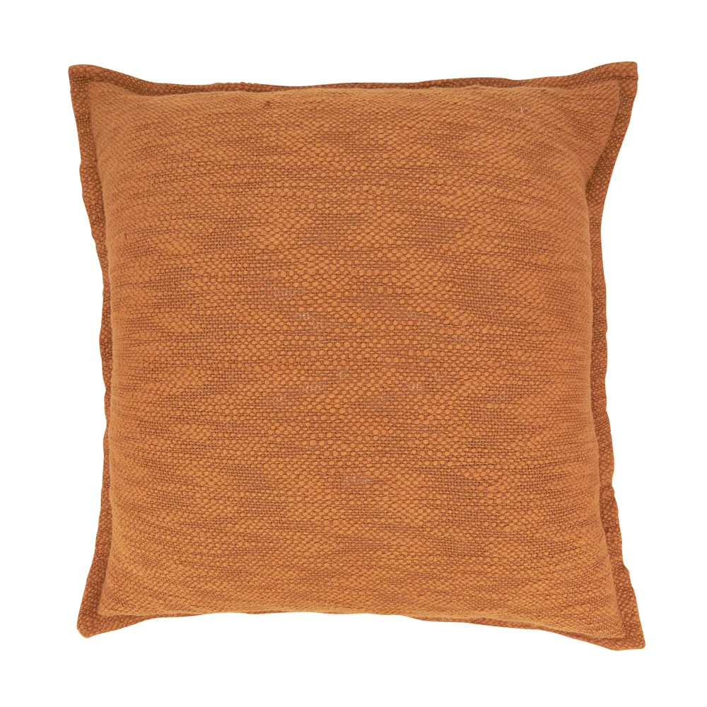 Selected Textured Flange Pillow Terracotta Elegant