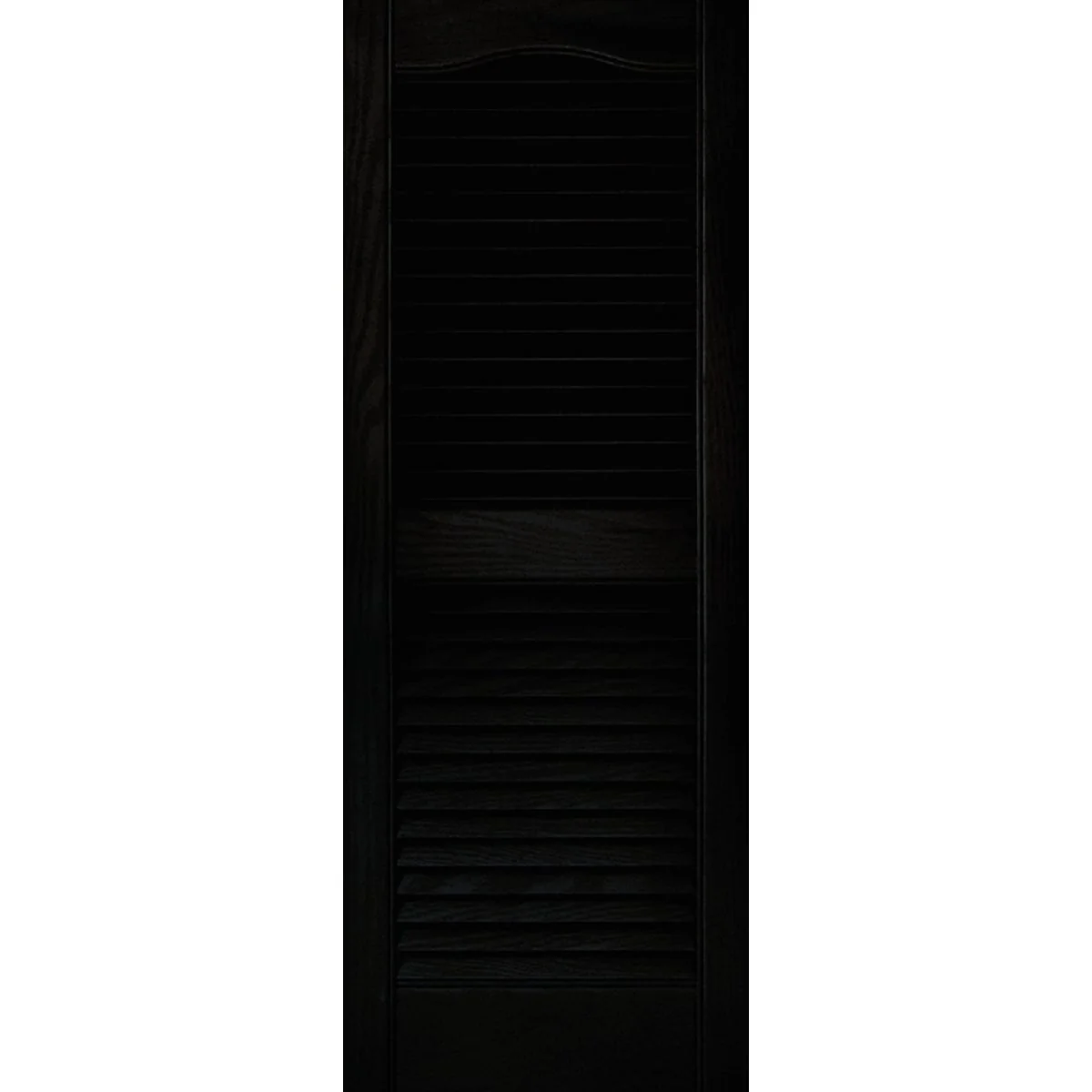 Casual Builders Edge 15 In. x 39 In. Vinyl Louvered Shutter 2-Pack Solid