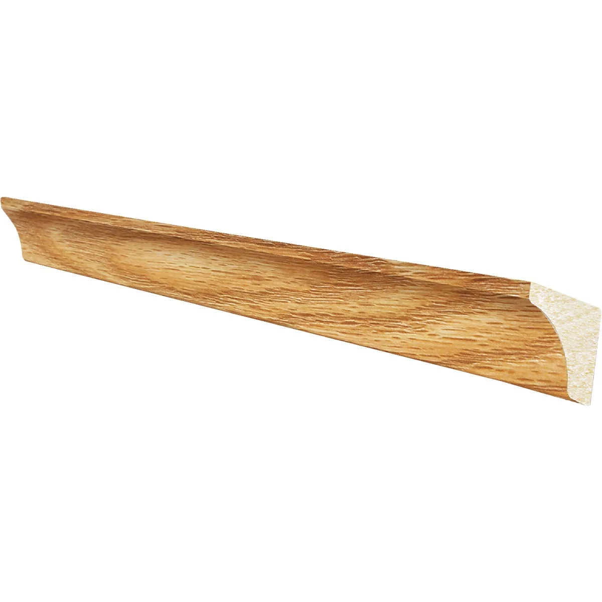 Minimalist Inteplast Building Products 11 16 In. W. x 11 16 In. H. x 8 Ft. L. Majestic Oak Polystyrene Cove Molding Versatile