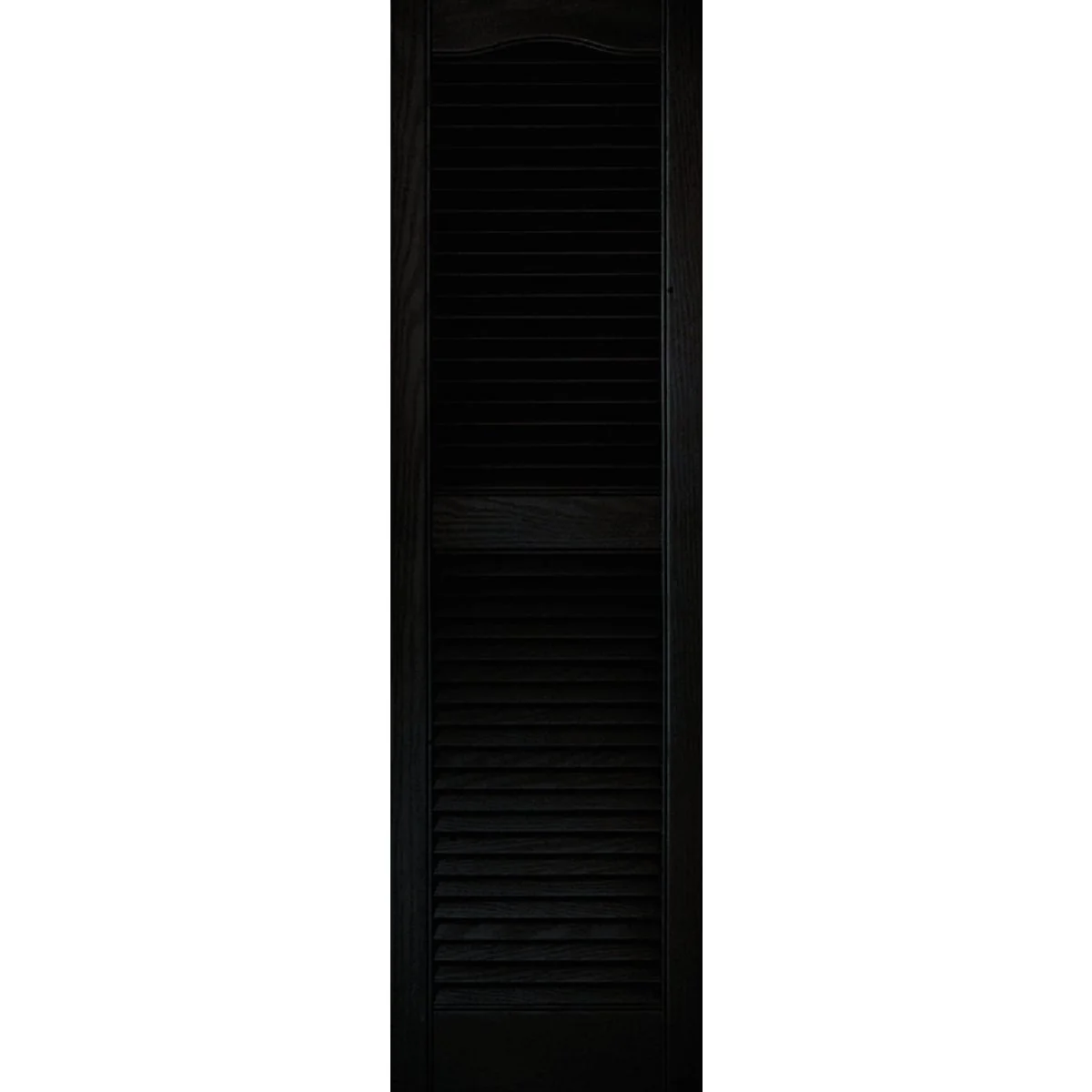 Clean Builders Edge 15 In. x 52 In. Vinyl Louvered Shutter 2-Pack Natural
