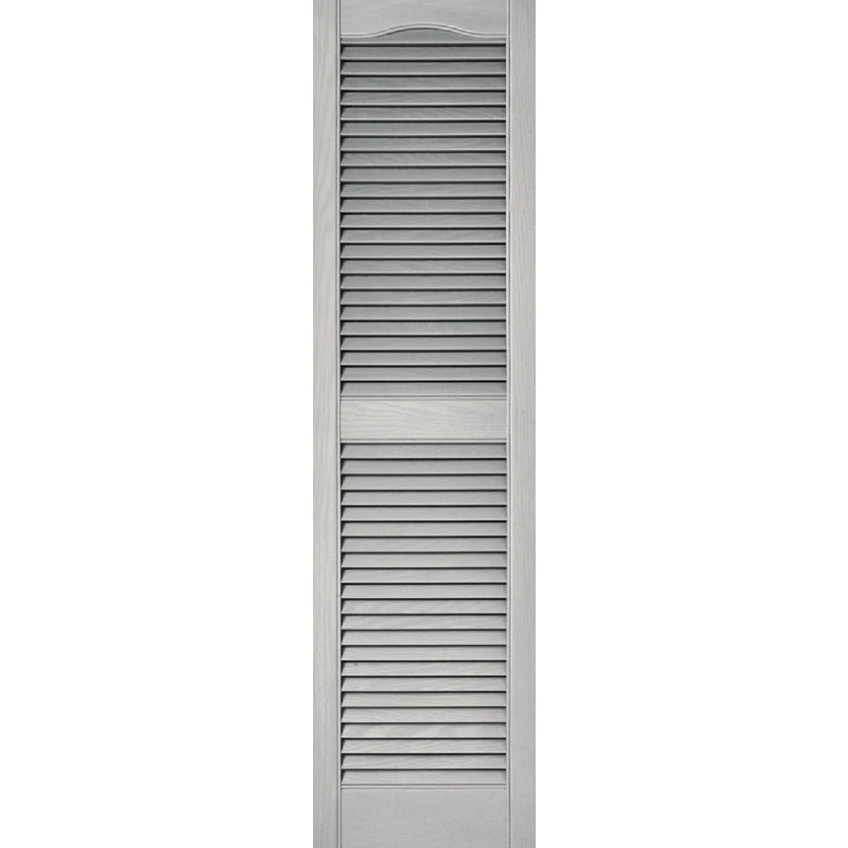 Unique Builders Edge 15 In. x 60 In. Vinyl Louvered Shutter 2-Pack Prestigious