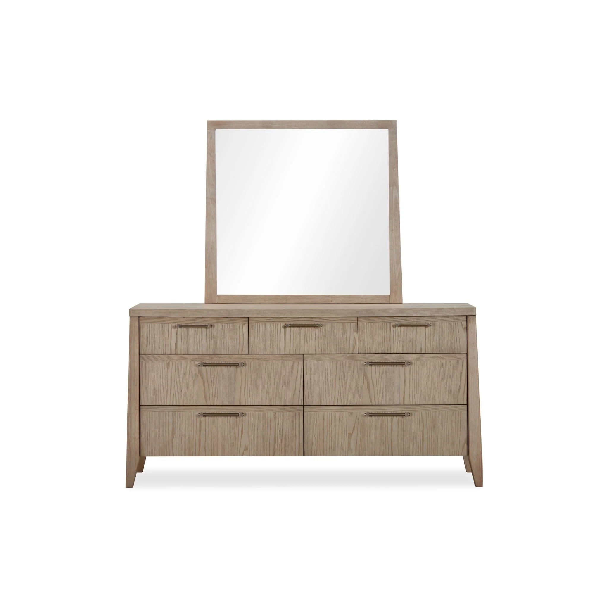 Outstanding Nettie Seven Drawer Ash Wood Dresser in Ginger Exceptional