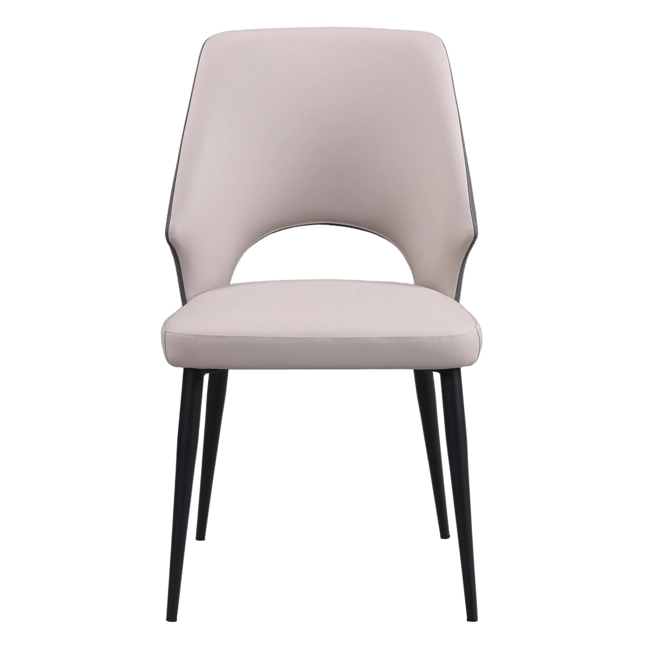 Advanced Tamar Faux Leather Two-Tone Dining Chair Fast