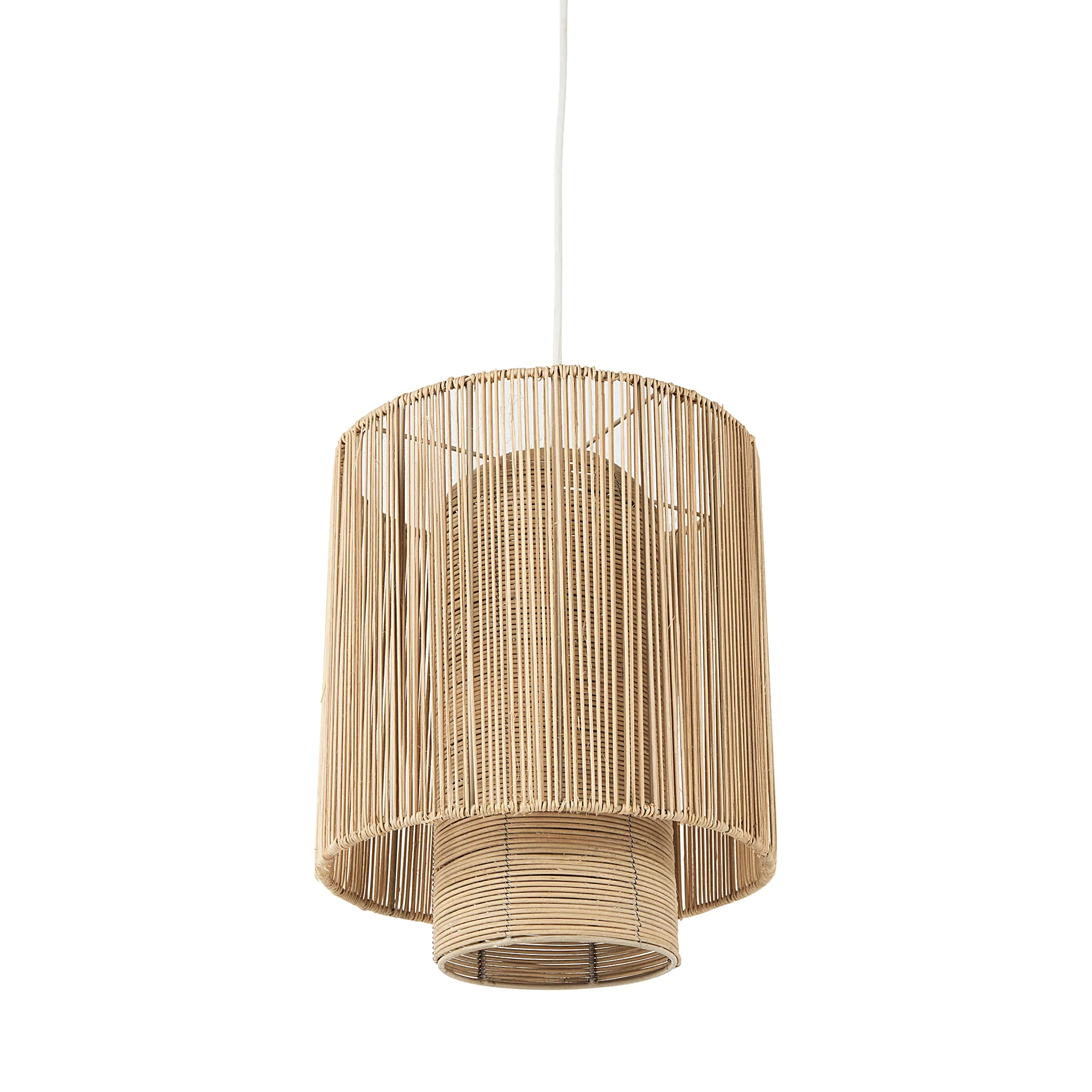 Outstanding Aviario Natural Cane Cylindrical Pendant Light Premium Material