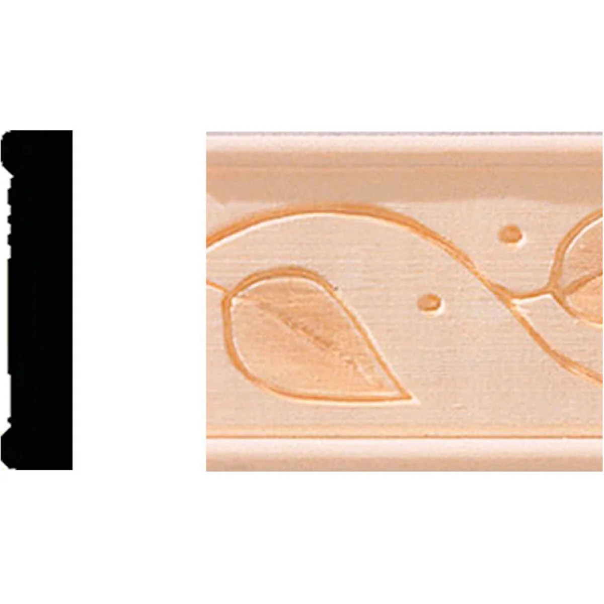 Outstanding House of Fara 11 32 In. x 1-3 4 x 8 Ft. Decorative Vine Detail Molding Long-Lasting