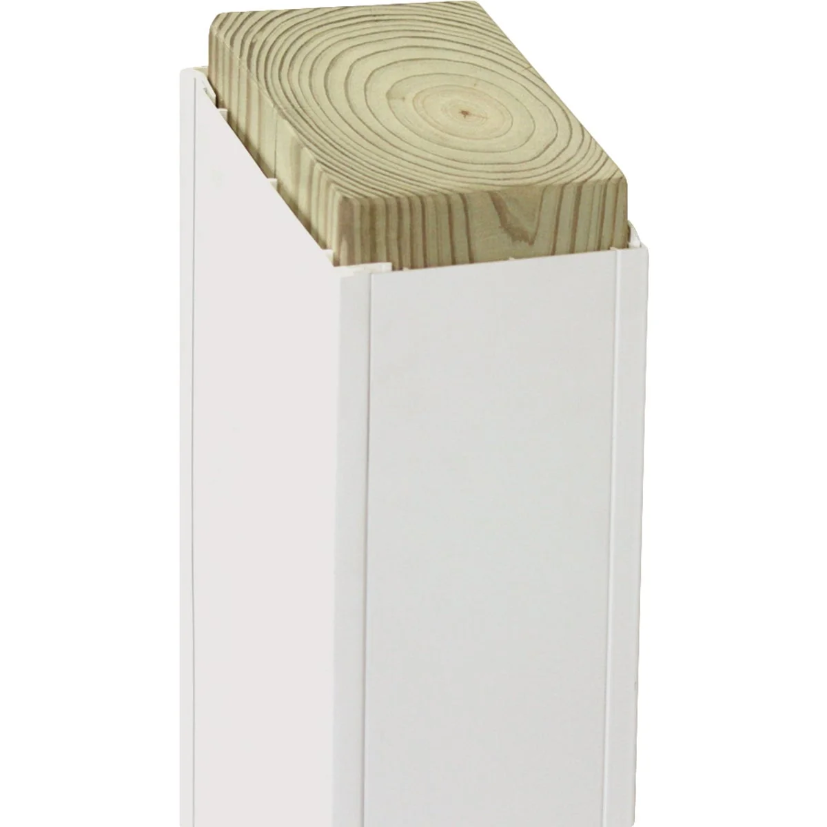 Original Design Beechdale 4 In. W. x 4 In. H. x 120 In. L. White PVC Smooth Post Wrap Carefully Designed