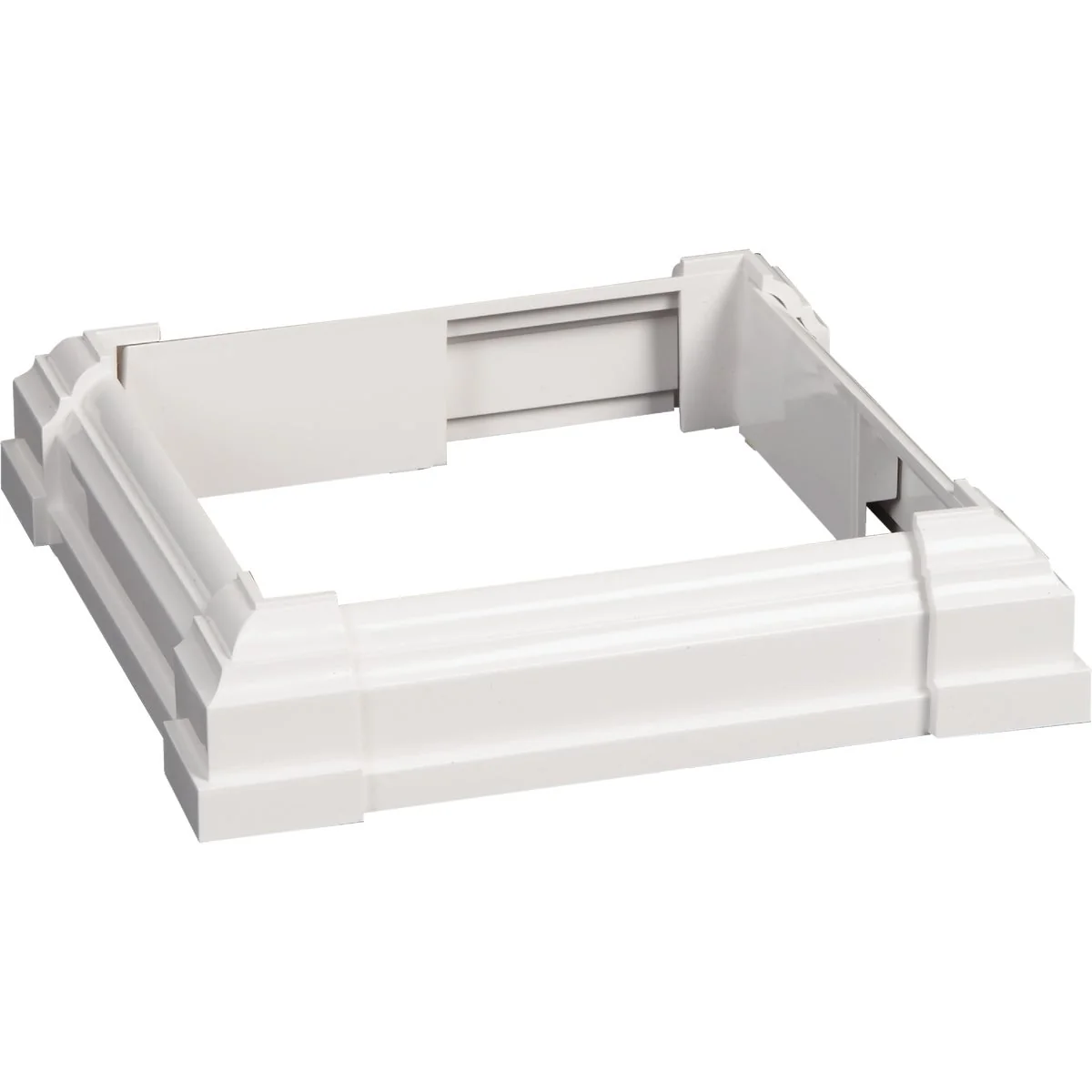 Refined Beechdale 6 In. W. x 6 In. L. PVC White Post Trim Collar Professional