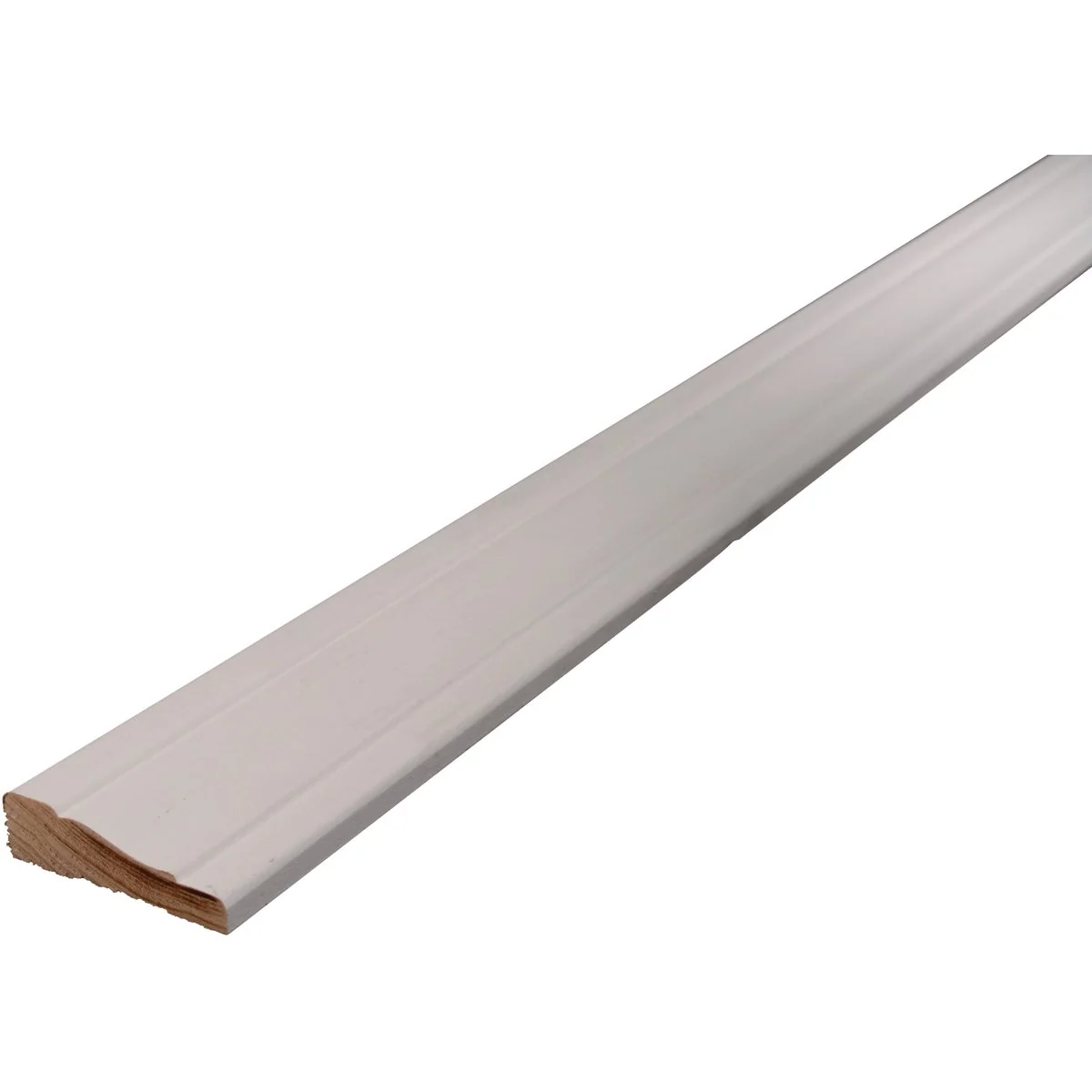 Environmentally Friendly Alexandria Moulding 11 16 In. W. x 2-1 4 In. H. x 7 Ft. L. White Finger Joint Pine Colonial Casing Set High-Performance