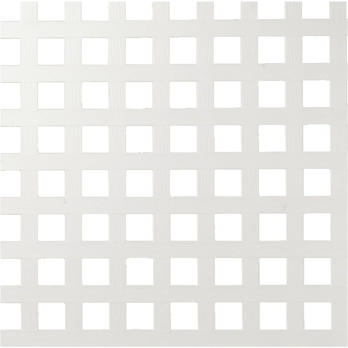 Effective Dimensions 4 Ft. W x 8 Ft. L x 3 16 In. Thick White Vinyl Privacy Square Lattice Panel Practical