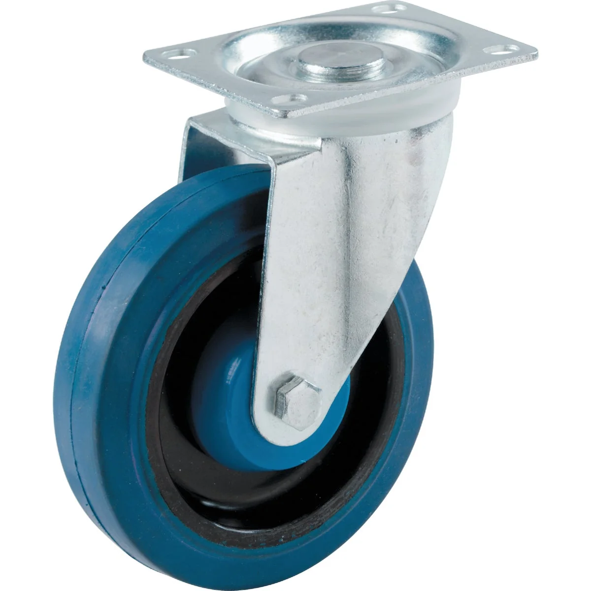Sustainable Shepherd 4 In. Elastic Rubber General-Duty Swivel Plate Caster Eco-Friendly
