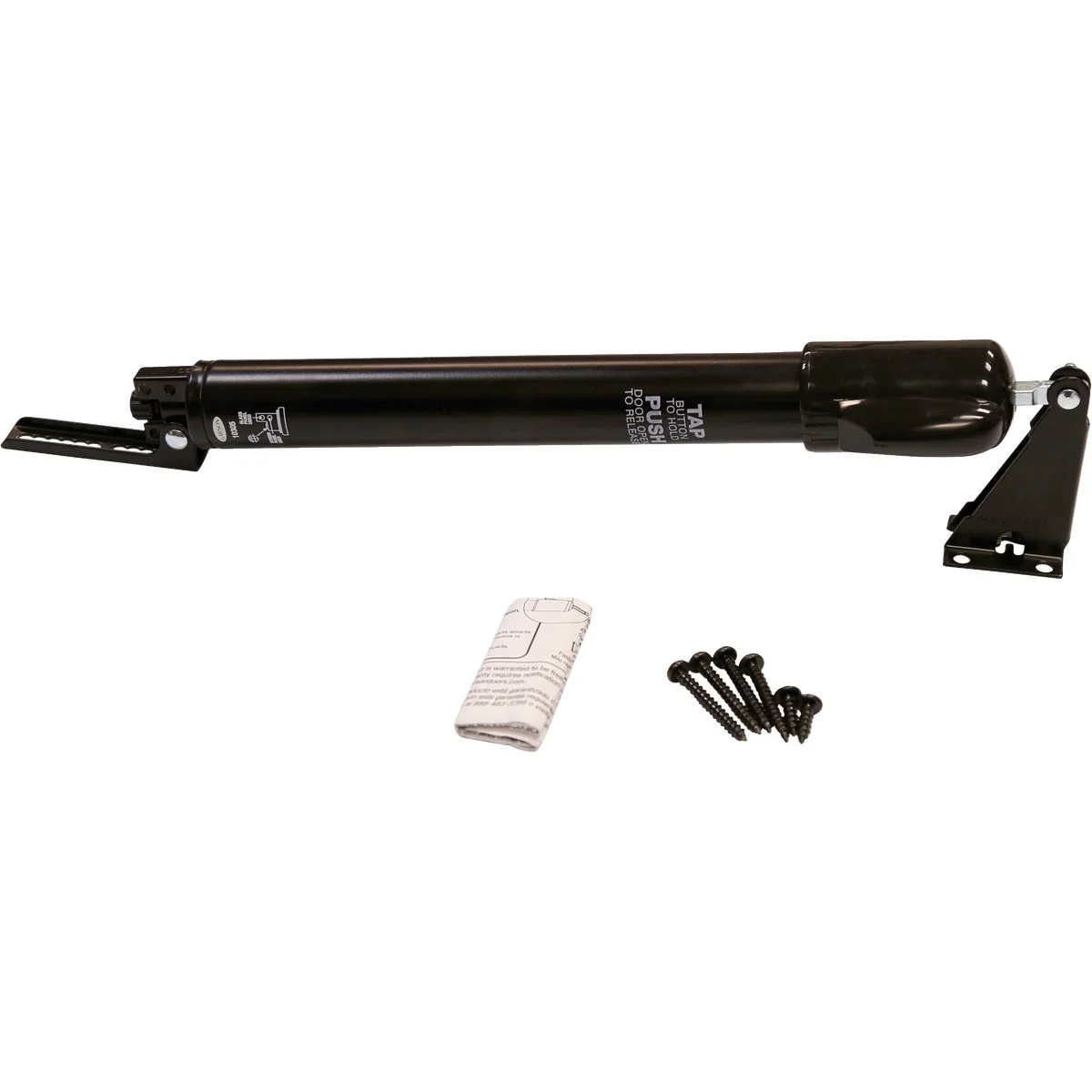 Modern Larson Black Standard Duty Storm Door Closer with Hold Open Carefully Designed