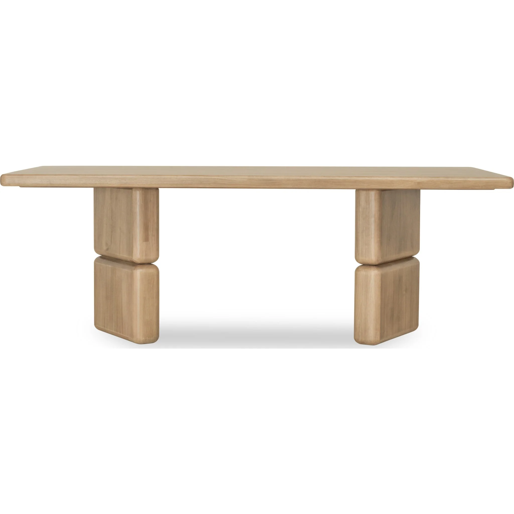 High-Quality Nelly Rectangular Acacia Wood Dining Table – Lioness Finish Artisan