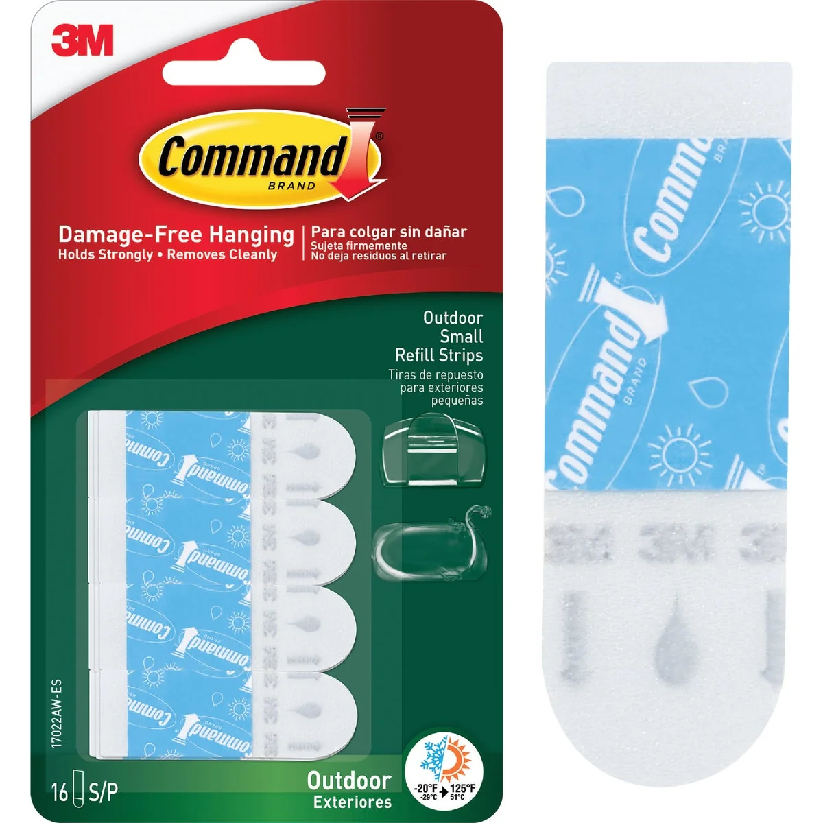 Healthy Command Outdoor Light Clips Small Foam Strips Refill 16 Count Effective