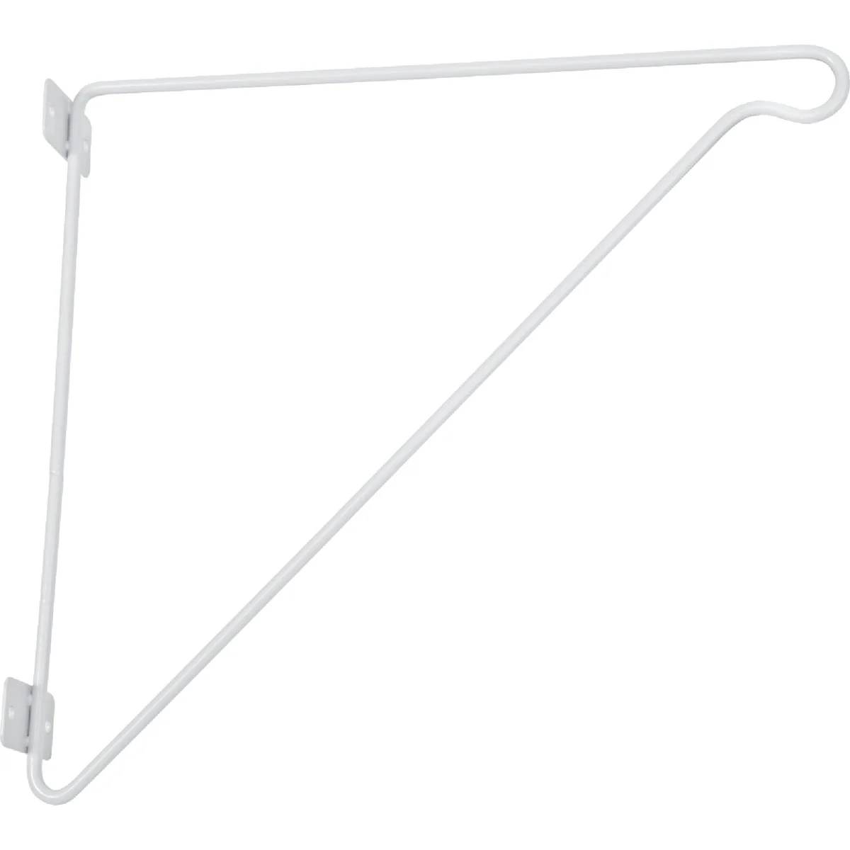 Expertly Made ClosetMaid SuperSlide 11-1 4 In. H. x 12 In. D. Closet Shelf Rod Bracket White Next-Generation