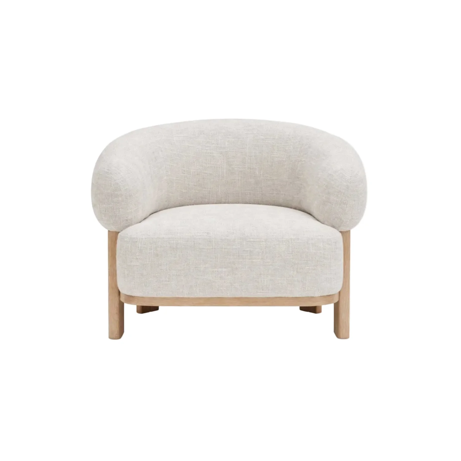 Contemporary Konsta Accent Chair with Solid Wood Frame Selected