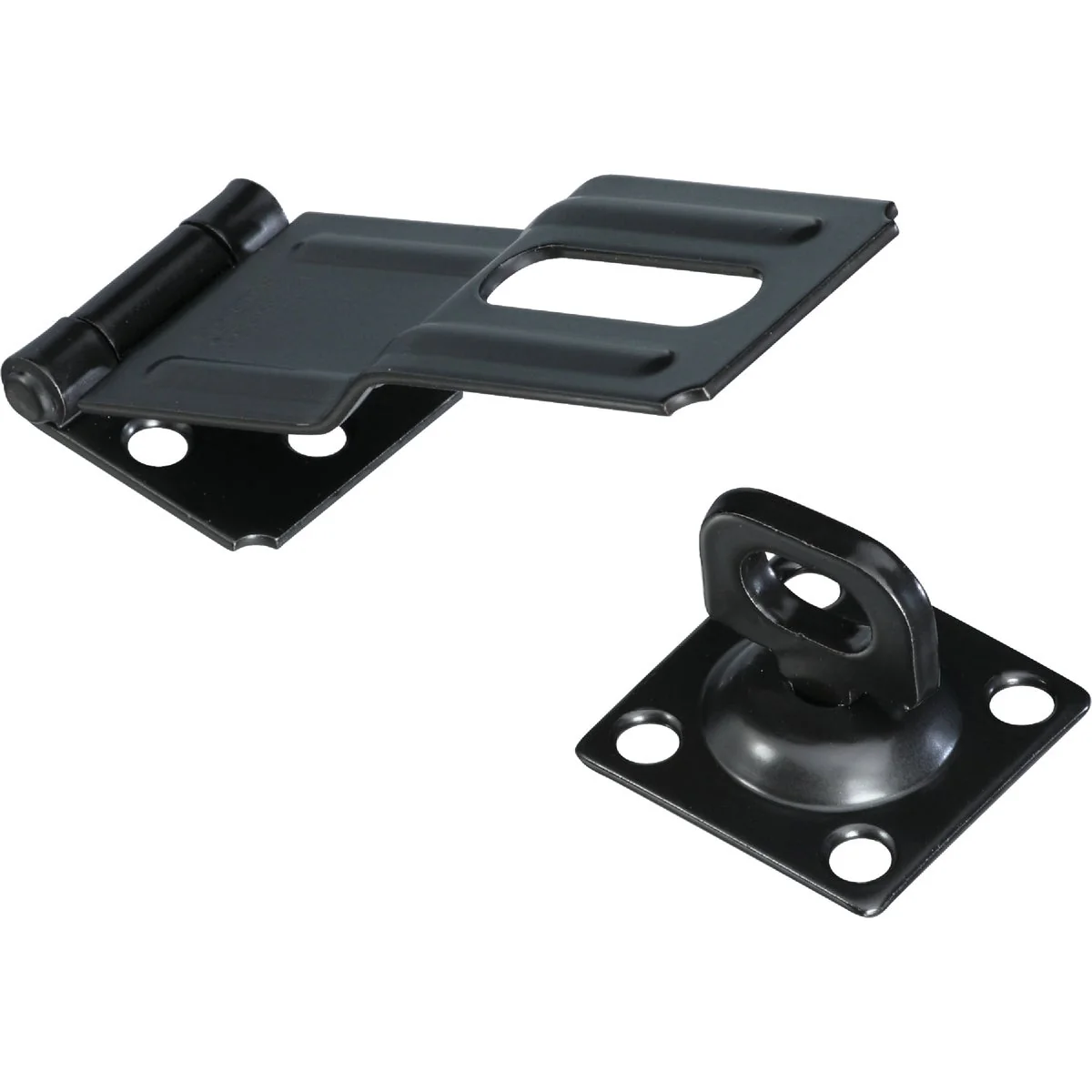 Pure National 4-1 2 In. Black Swivel Safety Hasp Convenient