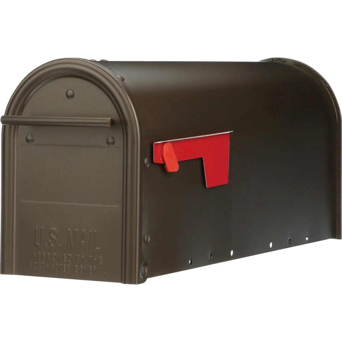 Exclusive Gibraltar Franklin Venetian Bronze Steel Rural Post Mount Mailbox Clean