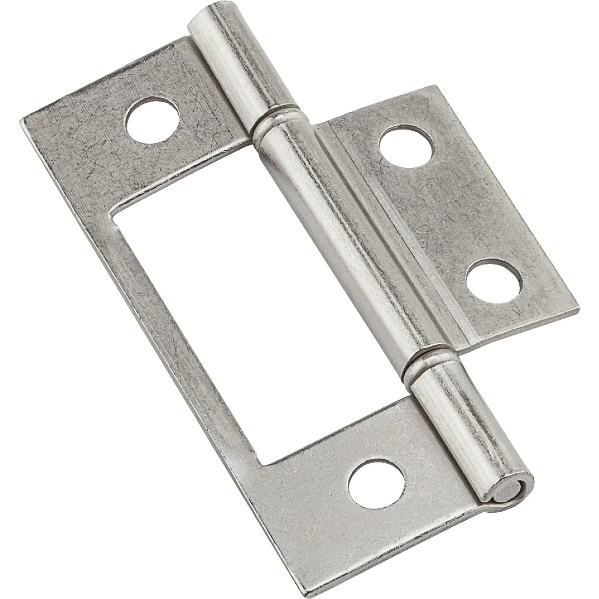 Breathable National Non-Removable Pin Surface Mount Satin Nickel Bi-Fold Door Hinge Solid
