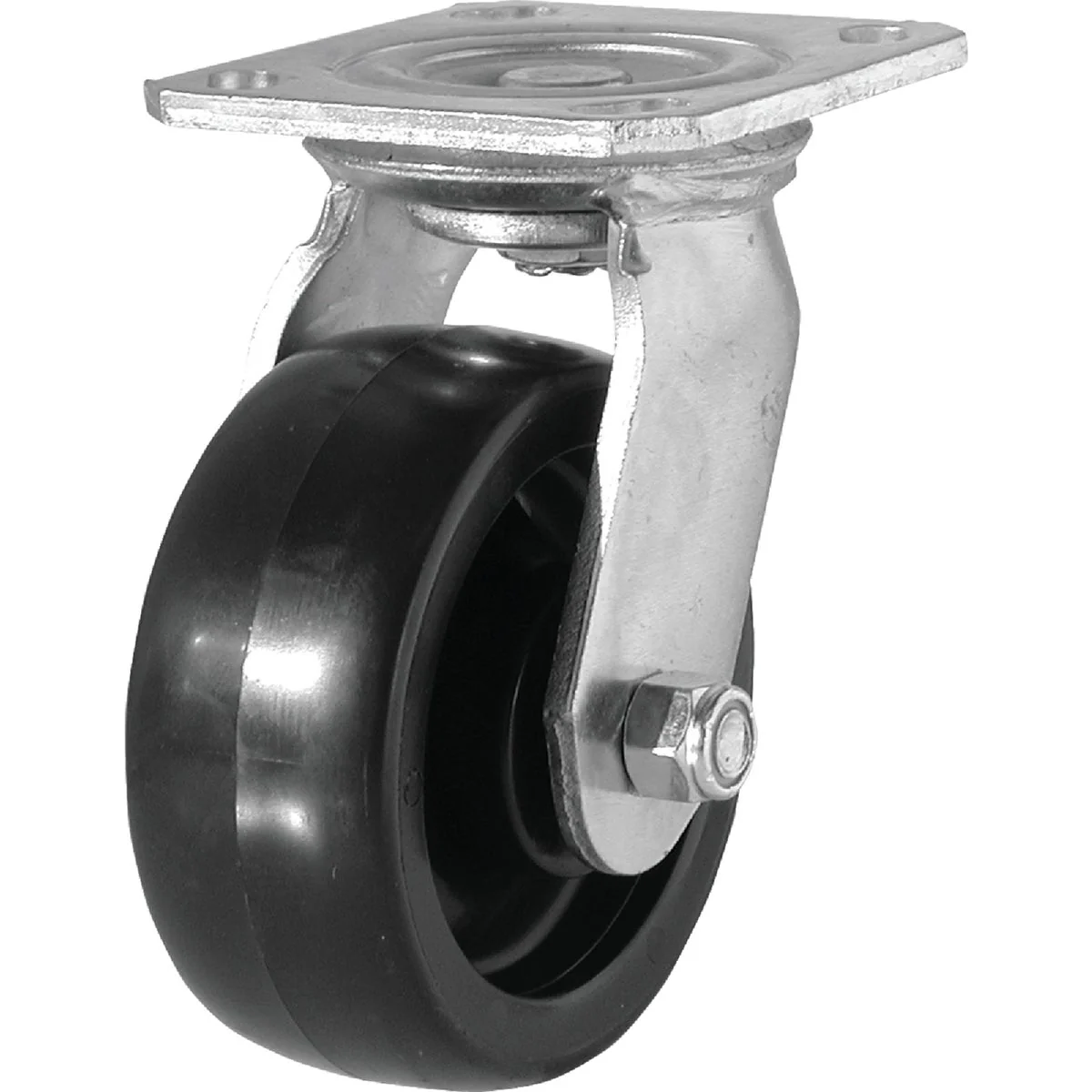 Secure Shepherd 5 In. Medium-Heavy-Duty Polypropylene Swivel Plate Caster Green