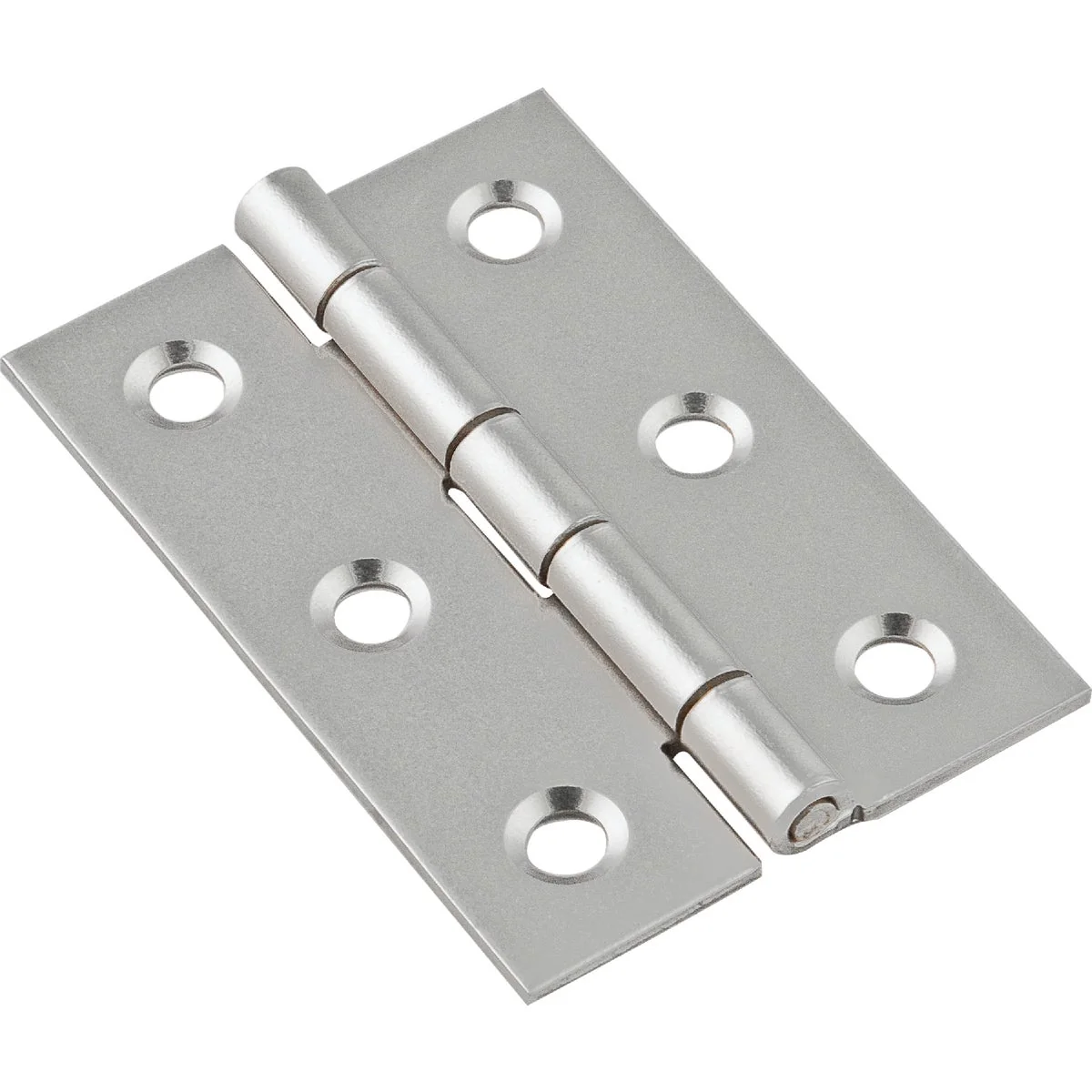 High-End National 2 In. x 1-3 8 In. Satin Nickel Broad Hinge 2-Pack Soft