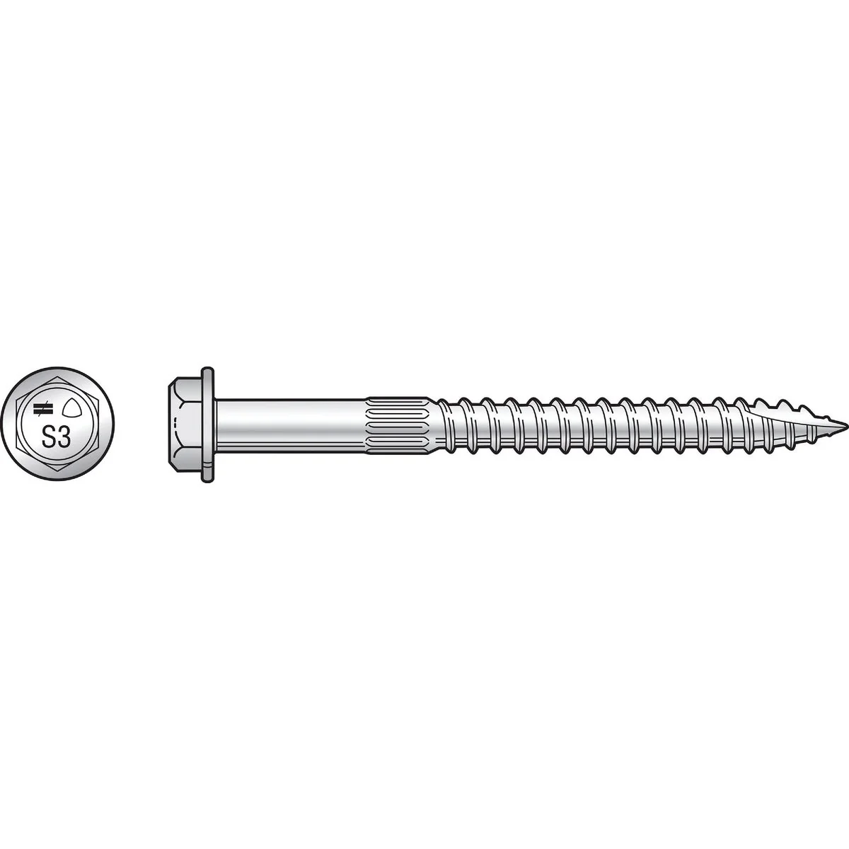Unique Simpson Strong Tie 1 4 In. x 3 In. Wood Screw 150 Ct. Organic