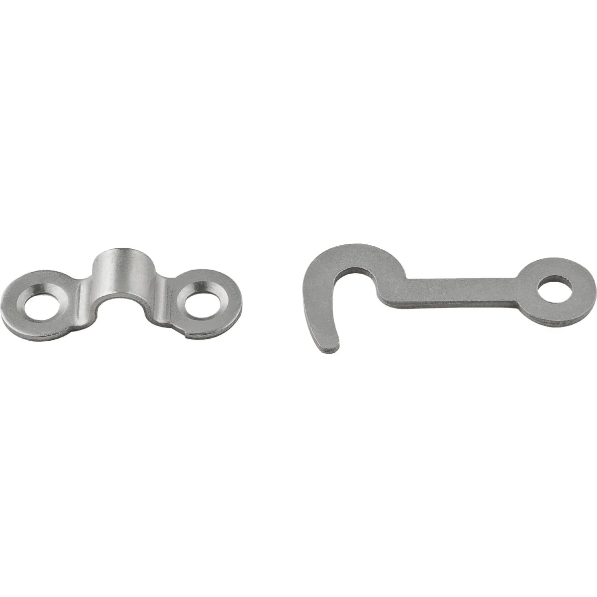 Refined National Satin Nickel Decorative Hook and Staple 2 Count Safe