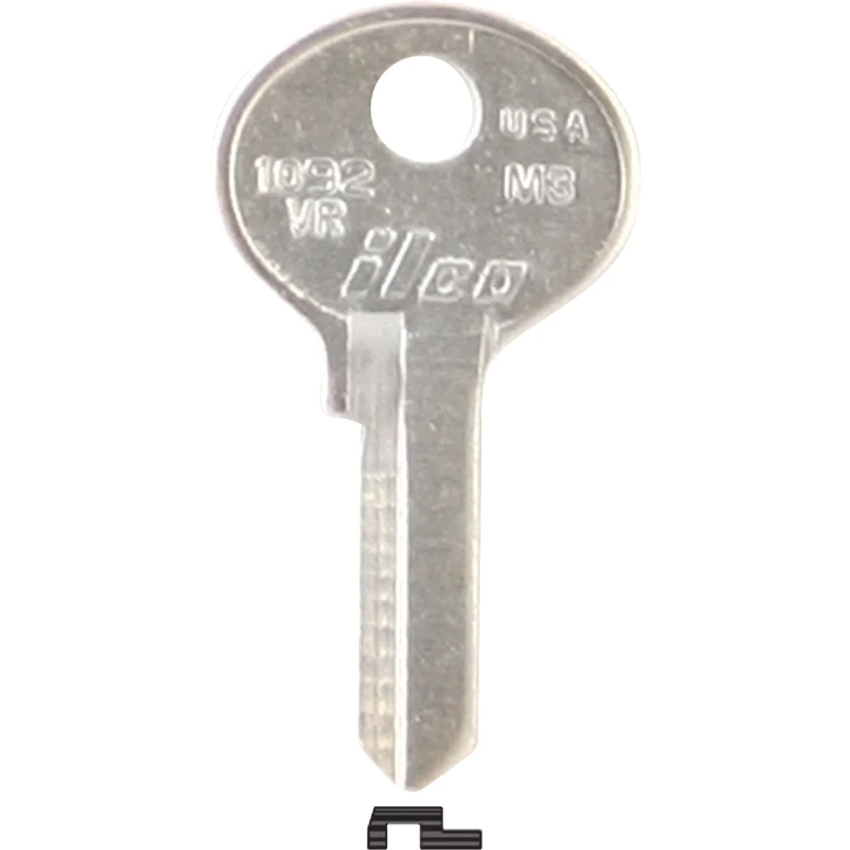 Smart ILCO Master Nickel Plated Padlock Key M3 10-Pack Versatile
