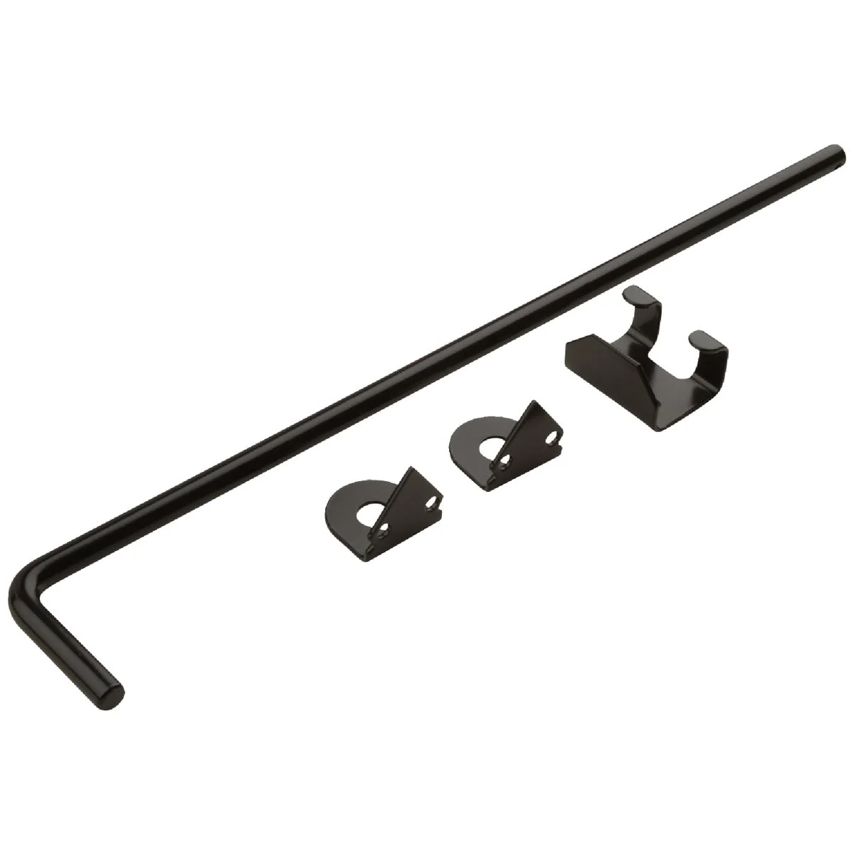Exclusive National 1 2 In. X 18 In. Black Steel Cane Bolt Casual