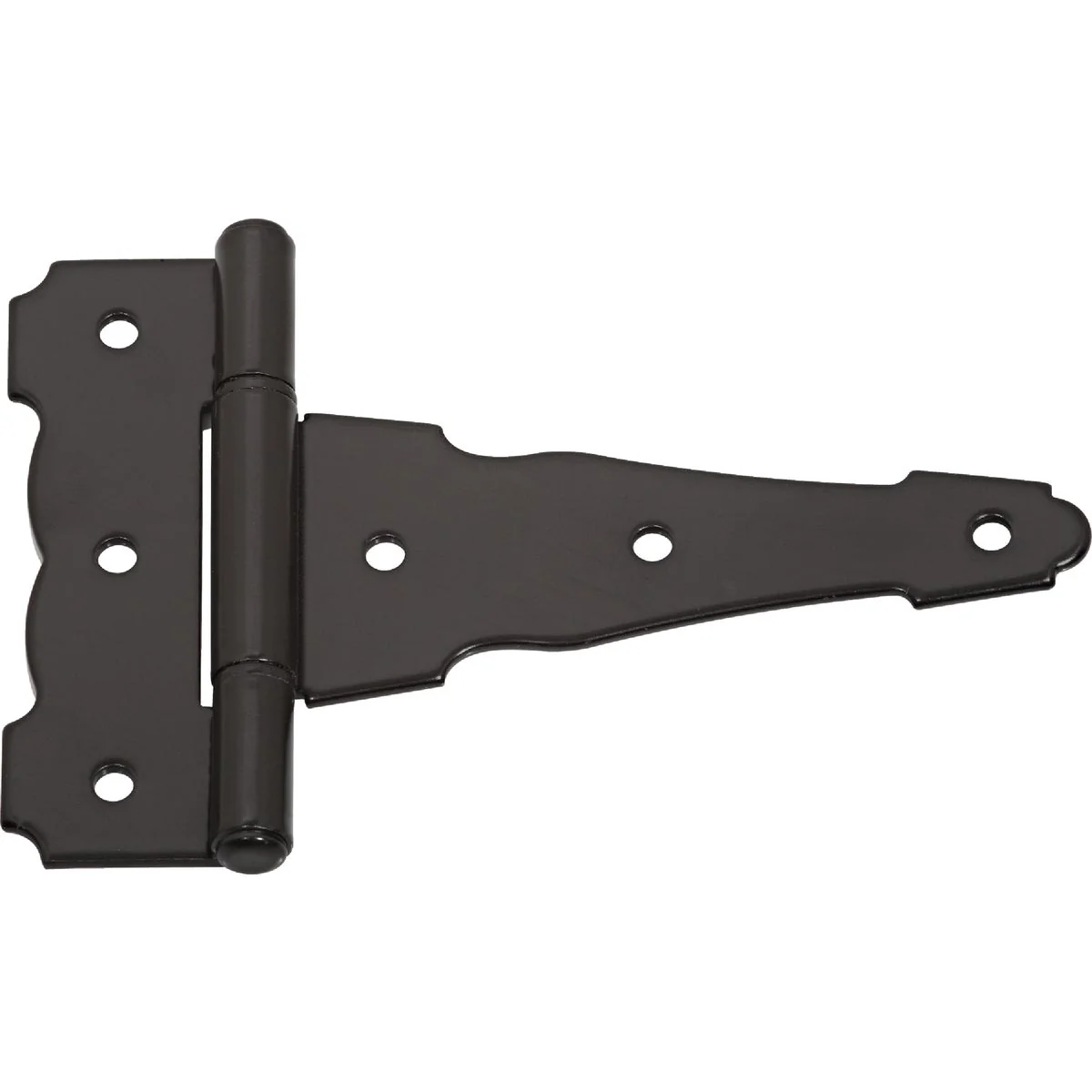 Long-Lasting National 4 In. Black Ornamental Reversible T-Hinge User-Friendly