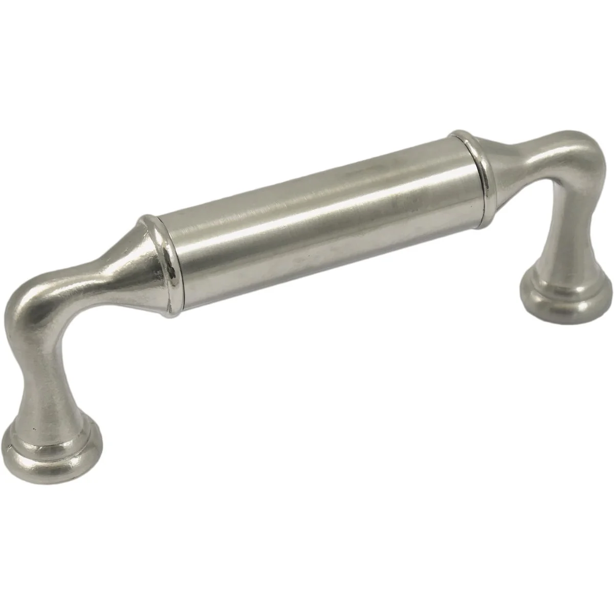 Minimalist Laurey Kensington 3-3 4 In. Center-To-Center Brushed Satin Nickel Pull Contemporary