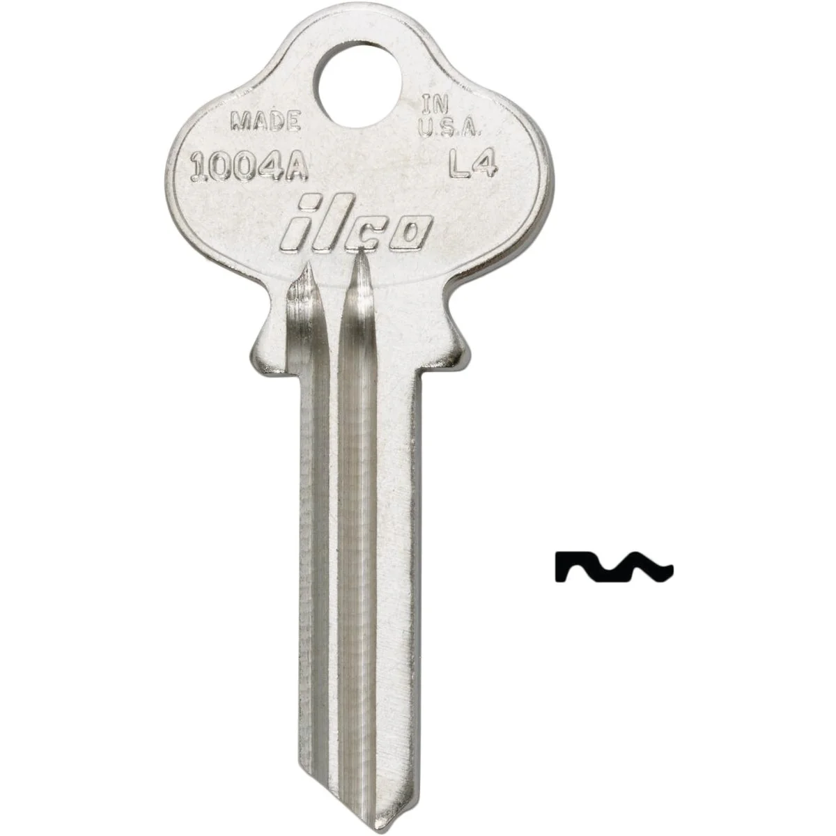 Trusted ILCO Lockwood Nickel Plated House Key L1 250-Pack Modern