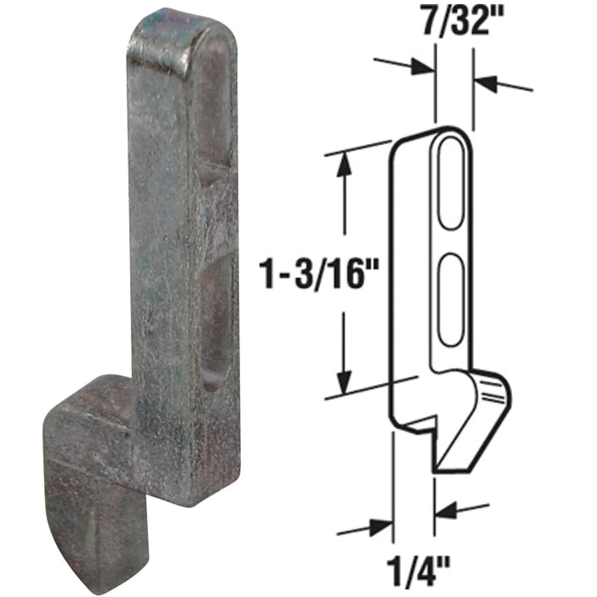 Responsible Prime-Line Adjustable Screen Door Strike Plate 2 Count Fine Crafted