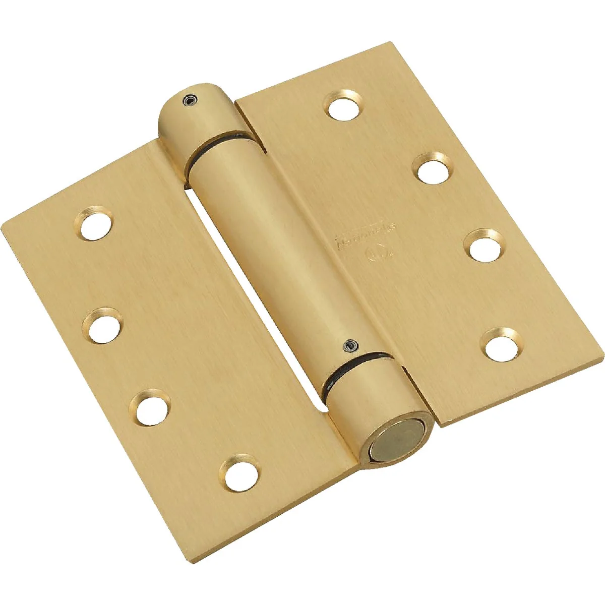 Original National 4 In. Square Satin Brass Spring Door Hinge Environmentally Friendly