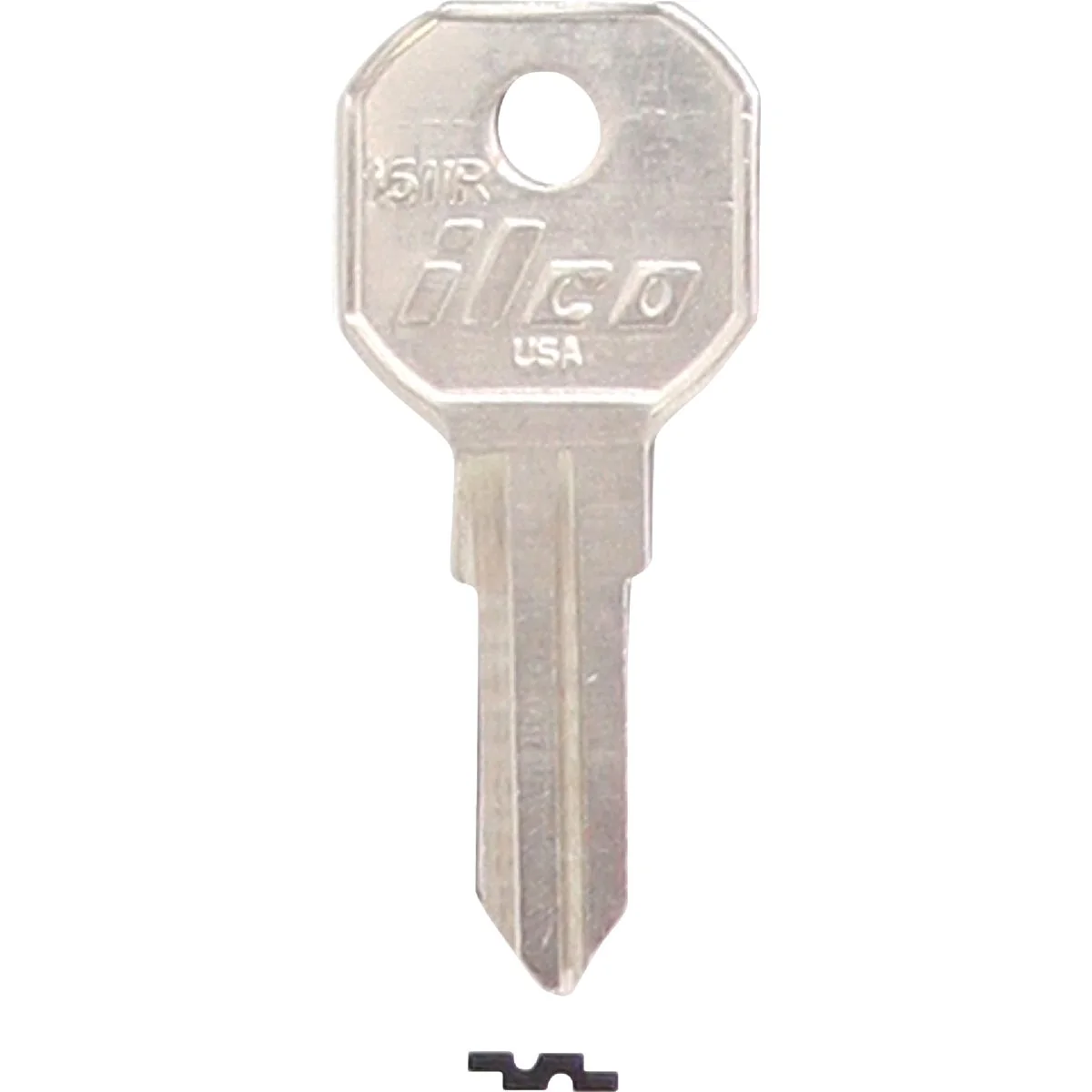 Verified ILCO Nickel Plated Gas Cap Key 10-Pack Fine